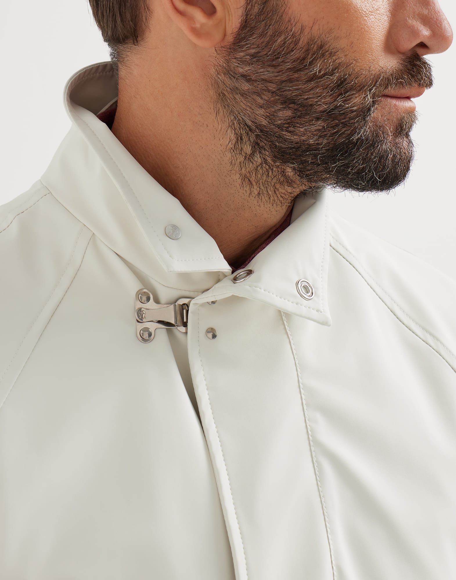 Field jacket for Man in Off-White | Brunello Cucinelli