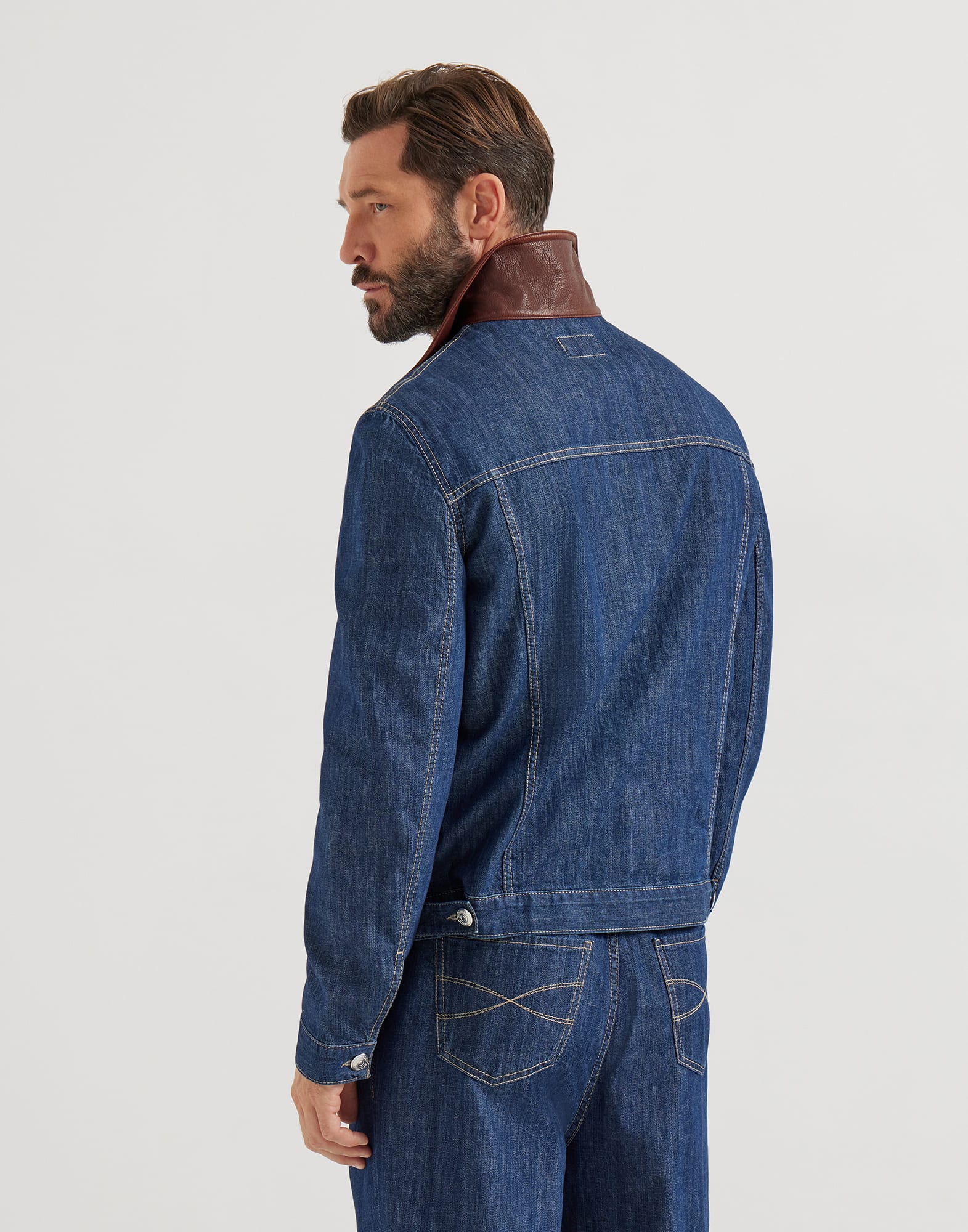 Denim jacket for Man in Denim | Brunello Cucinelli