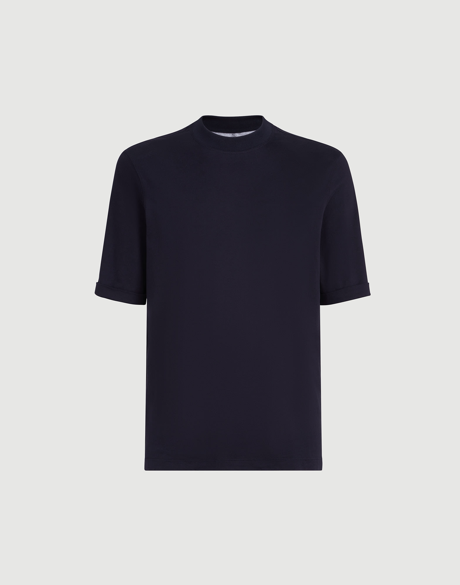 Jersey T-shirt for Man in Navy Blue | Brunello Cucinelli