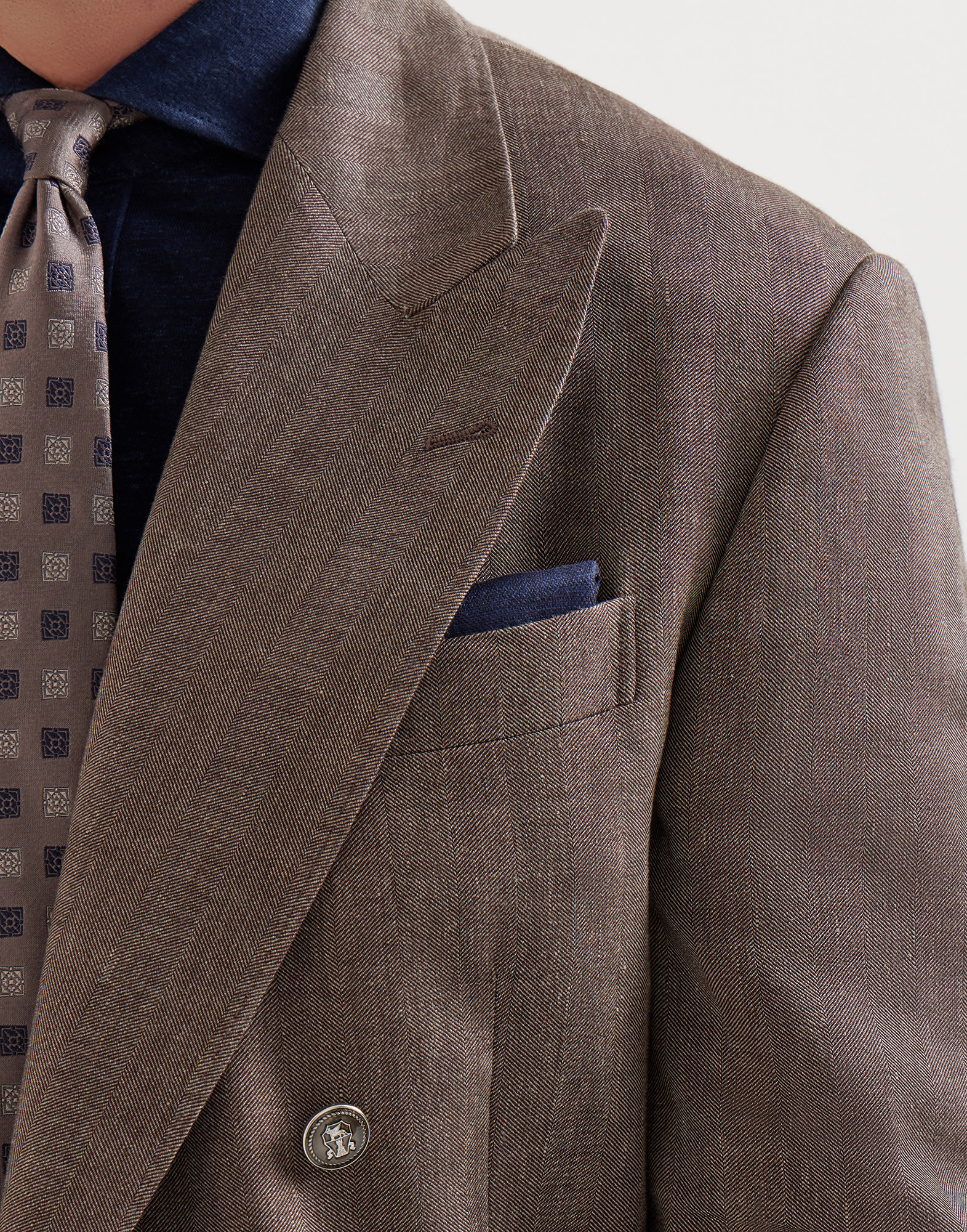 メンズ 向け チェリー シルクポケットチーフ | Brunello Cucinelli