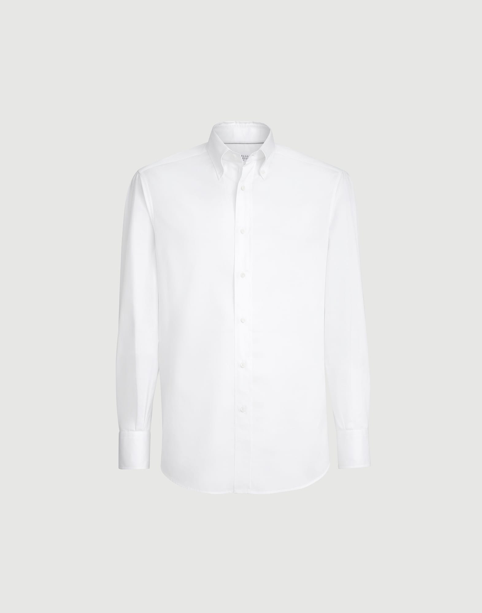 メンズ 向け ホワイト ボタンダウンカラー シャツ | Brunello Cucinelli
