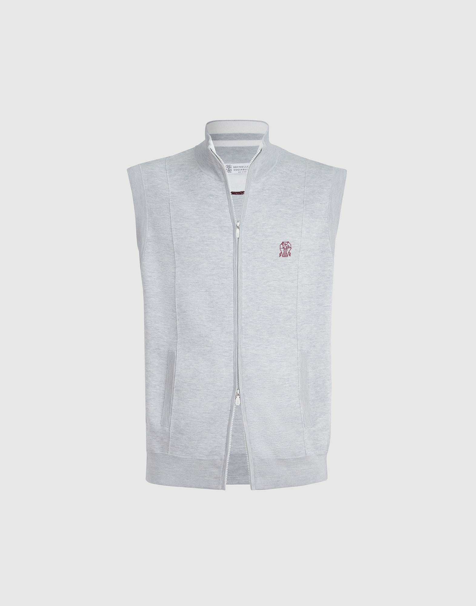 メンズ 向け コブルストーン ダブルニット ベスト | Brunello Cucinelli