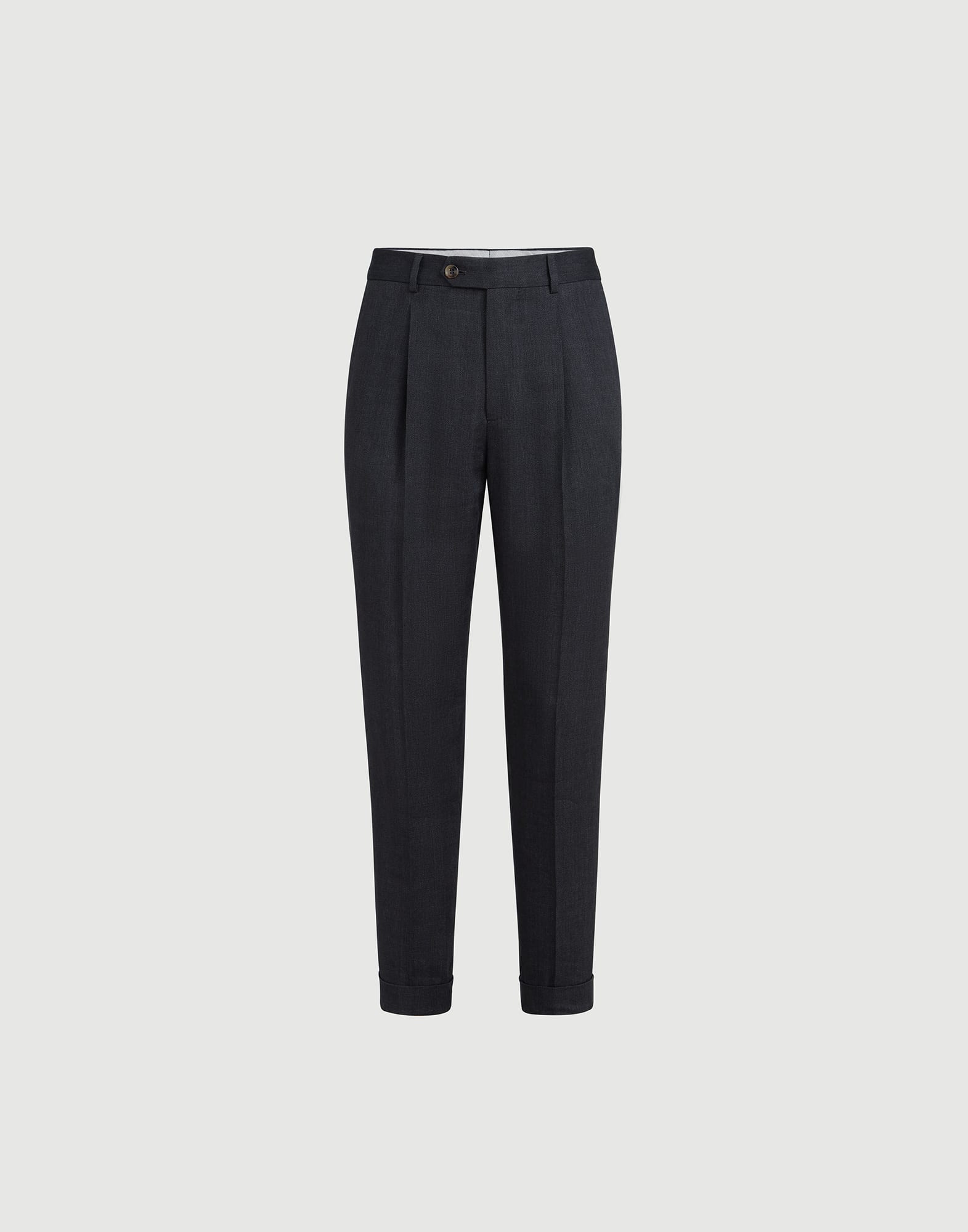 BRUNELLO CUCINELLI パンツ Chevron trousers for Man in Anthracite | Brunello Cucinelli