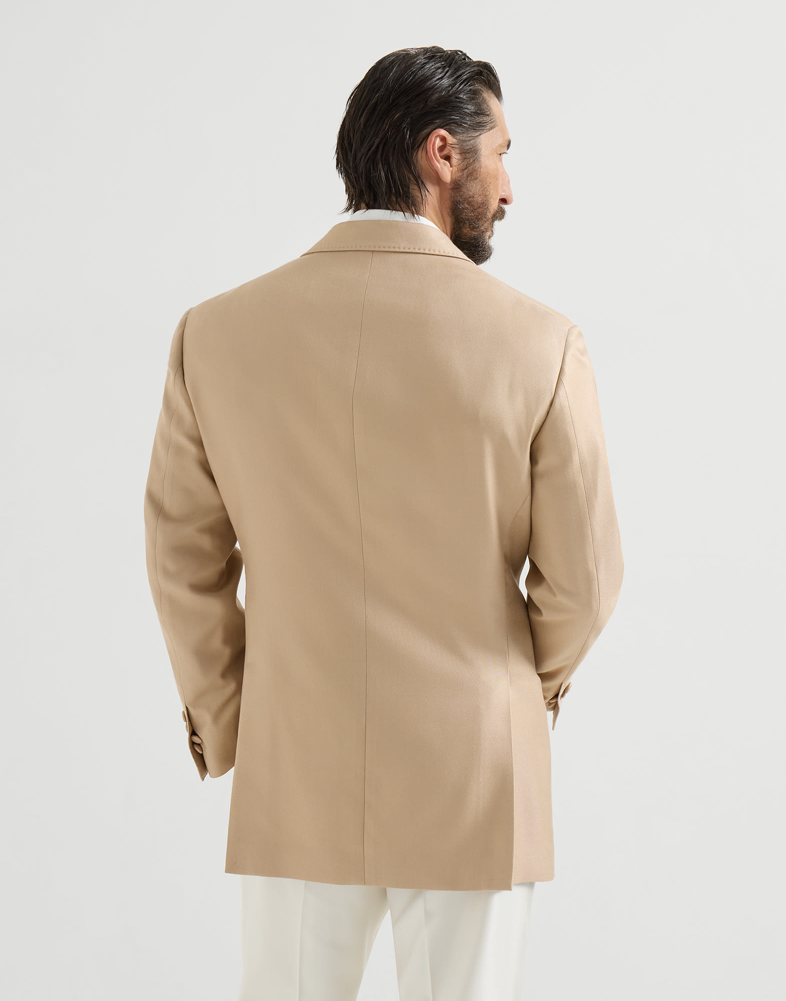 Tuxedo Jacket for Man in Camel | Brunello Cucinelli