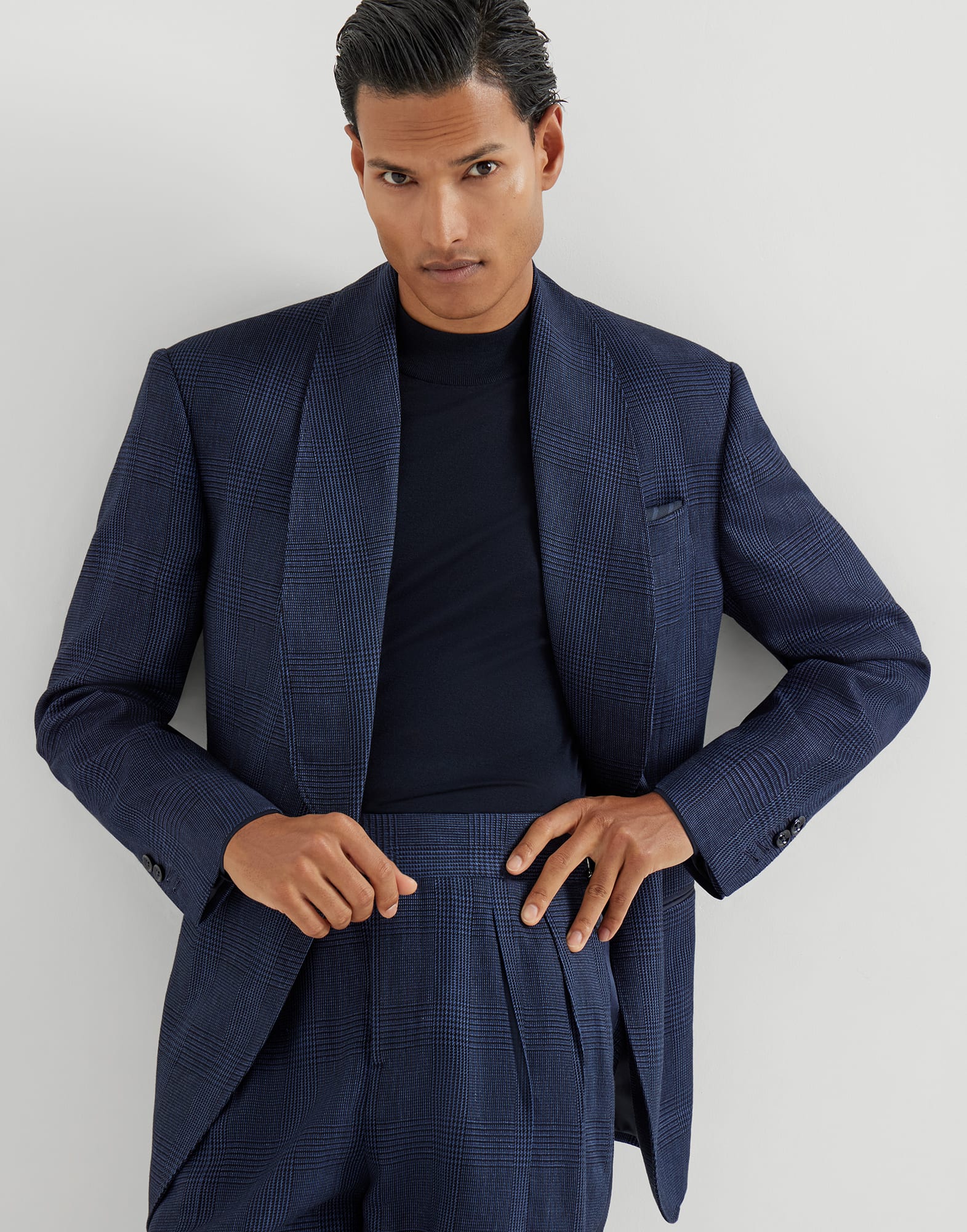 Tuxedo Jacket for Man in Navy Blue | Brunello Cucinelli