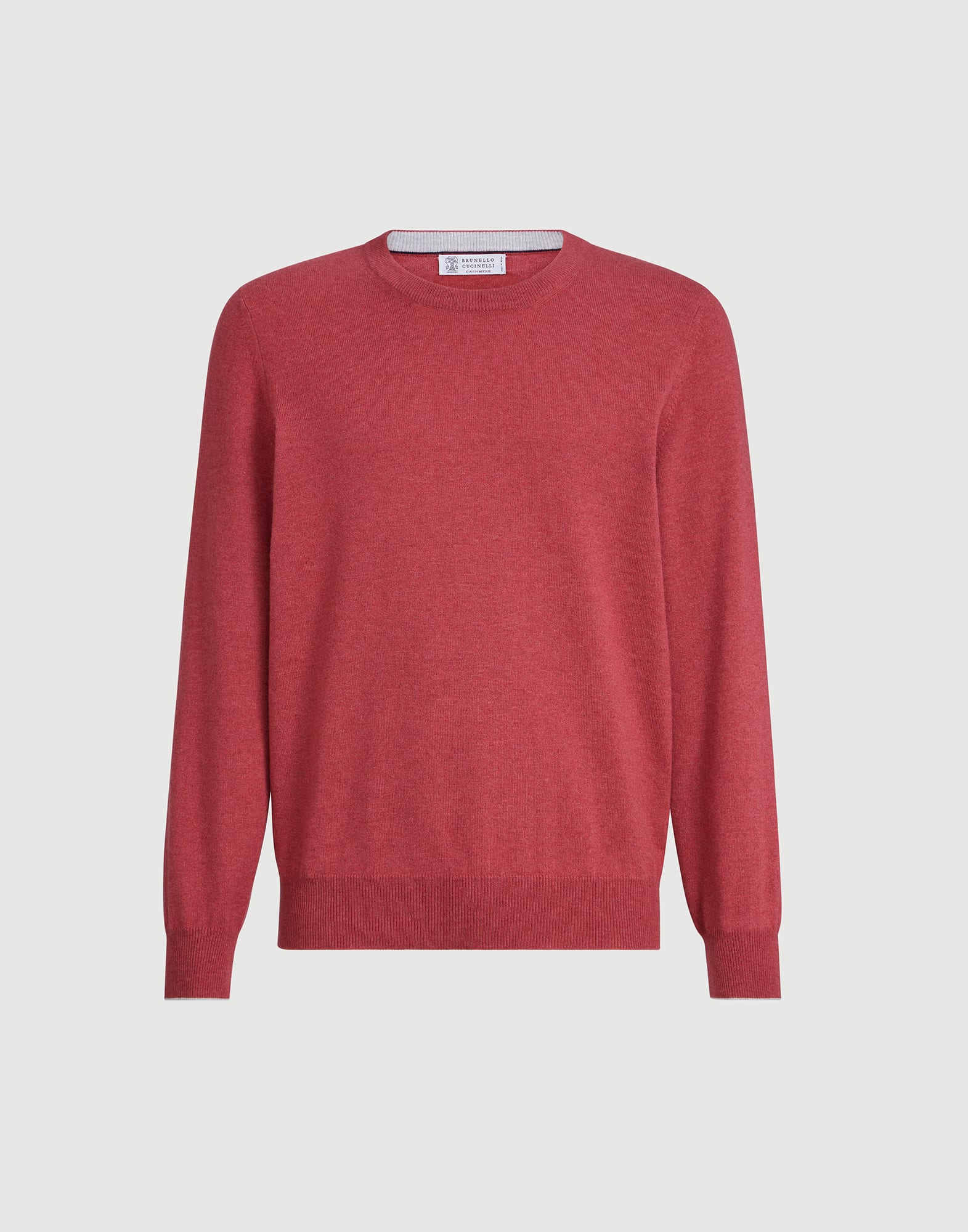 Cashmere sweater for Man in Strawberry | Brunello Cucinelli