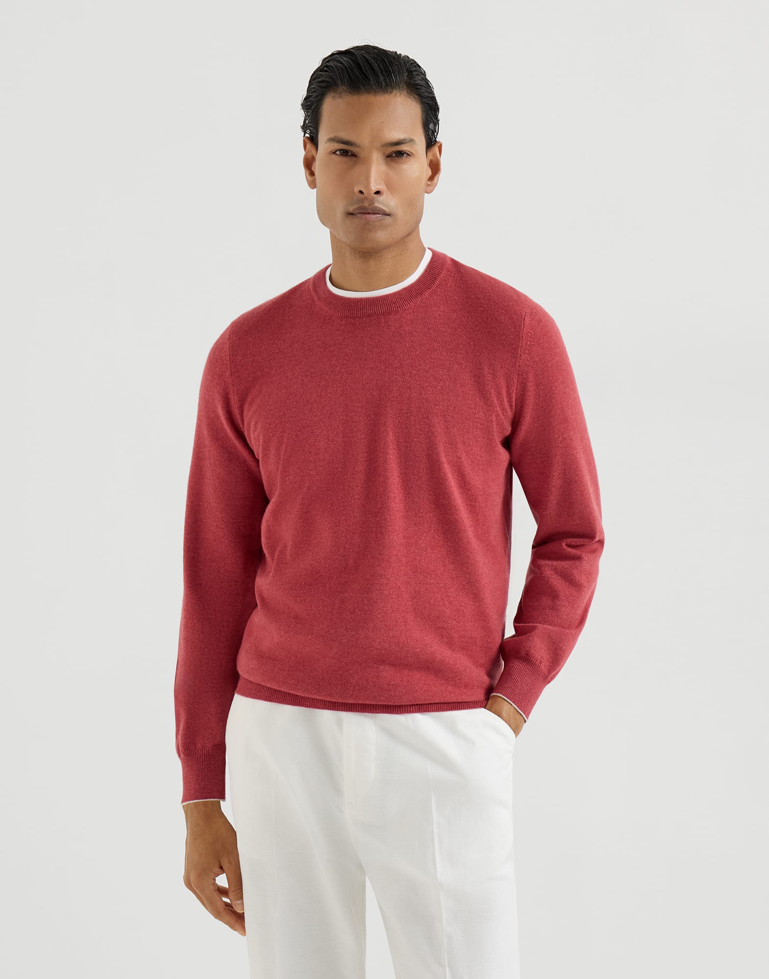 Cashmere sweater Strawberry Man - Brunello Cucinelli