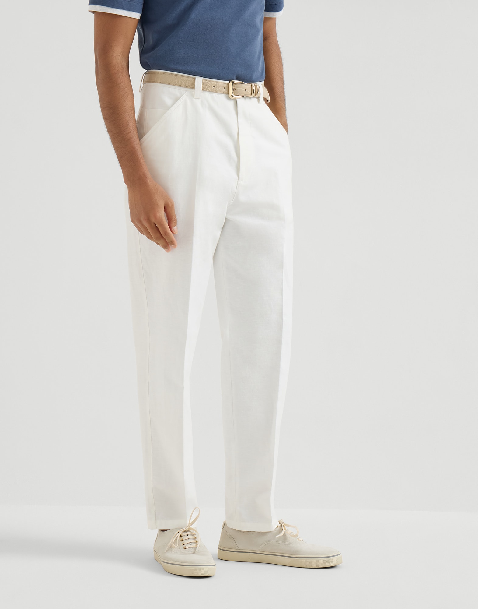 Panama trousers Snow Man - Brunello Cucinelli