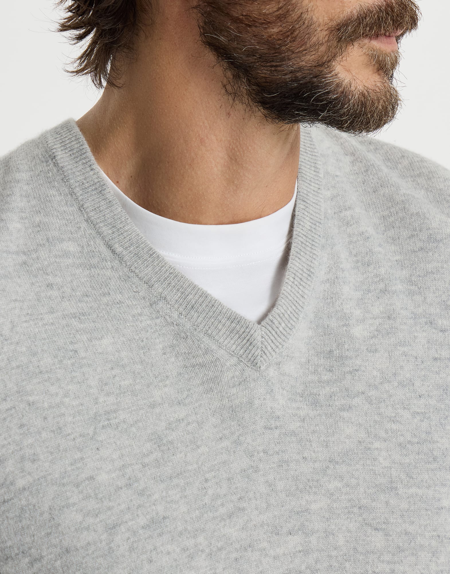Cashmere sweater for Man in Dark Grey | Brunello Cucinelli