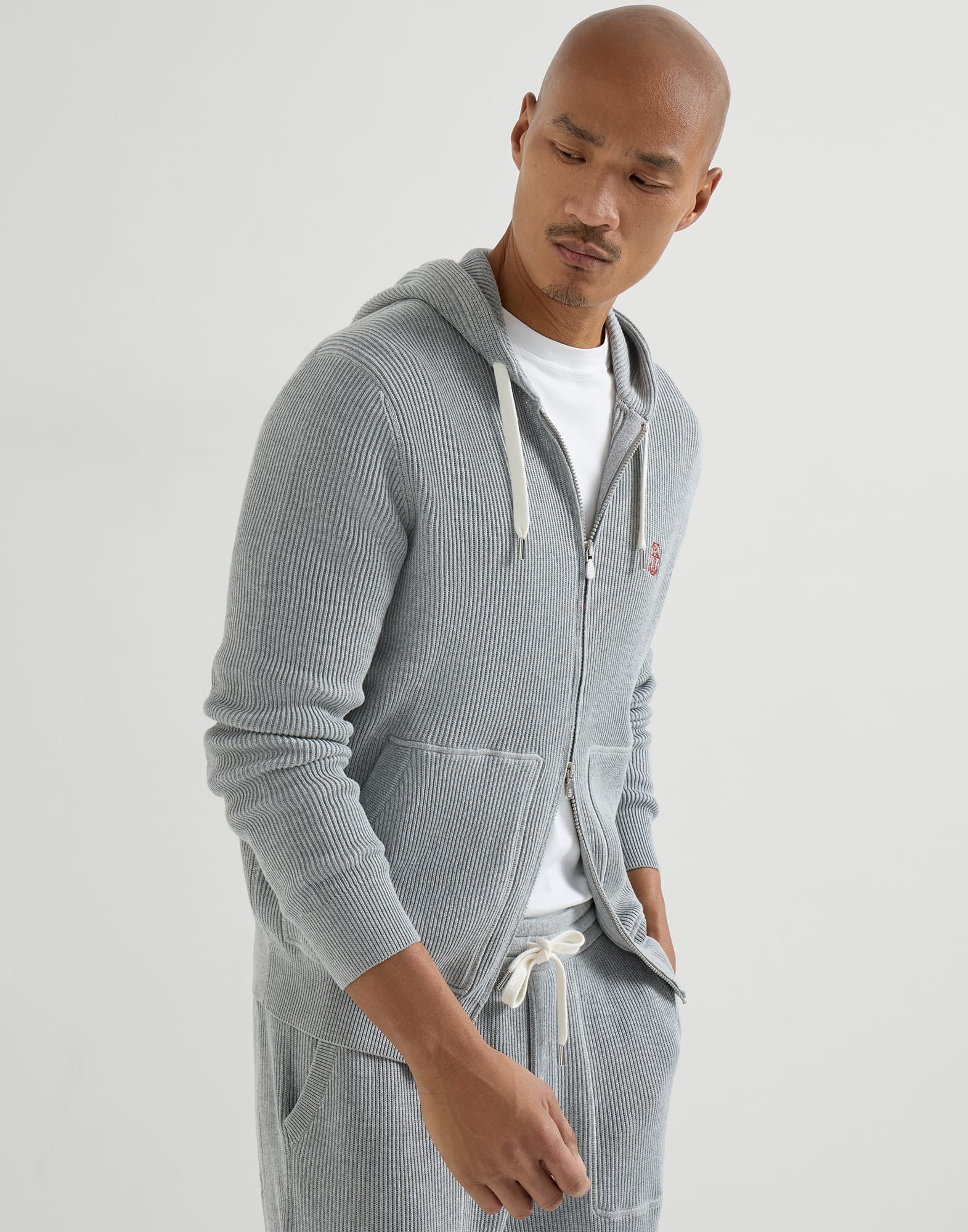 Knit top for Man in Cherry | Brunello Cucinelli