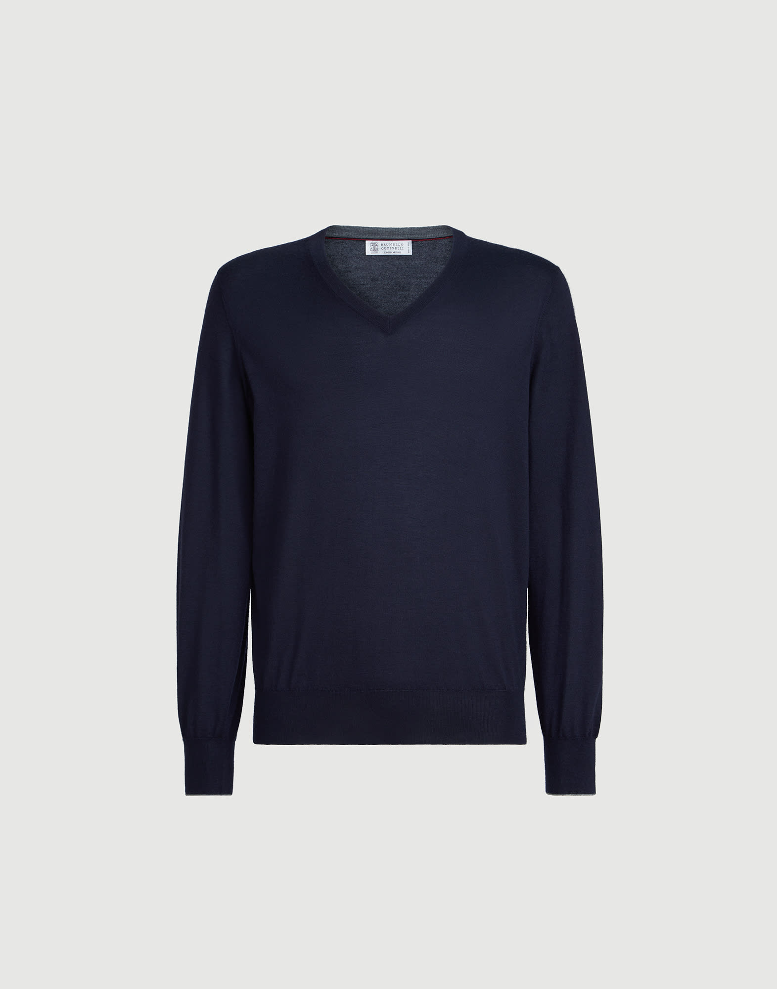 Cashmere and silk lightweight sweater for Man in Navy Blue
