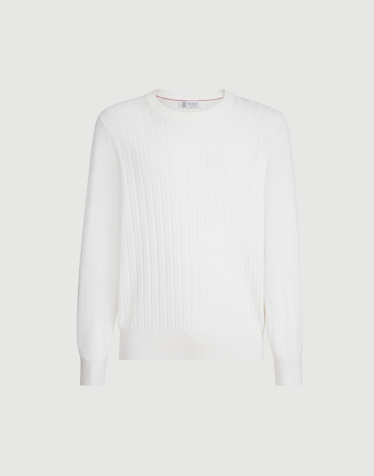 Cotton sweater for Man in Panama | Brunello Cucinelli