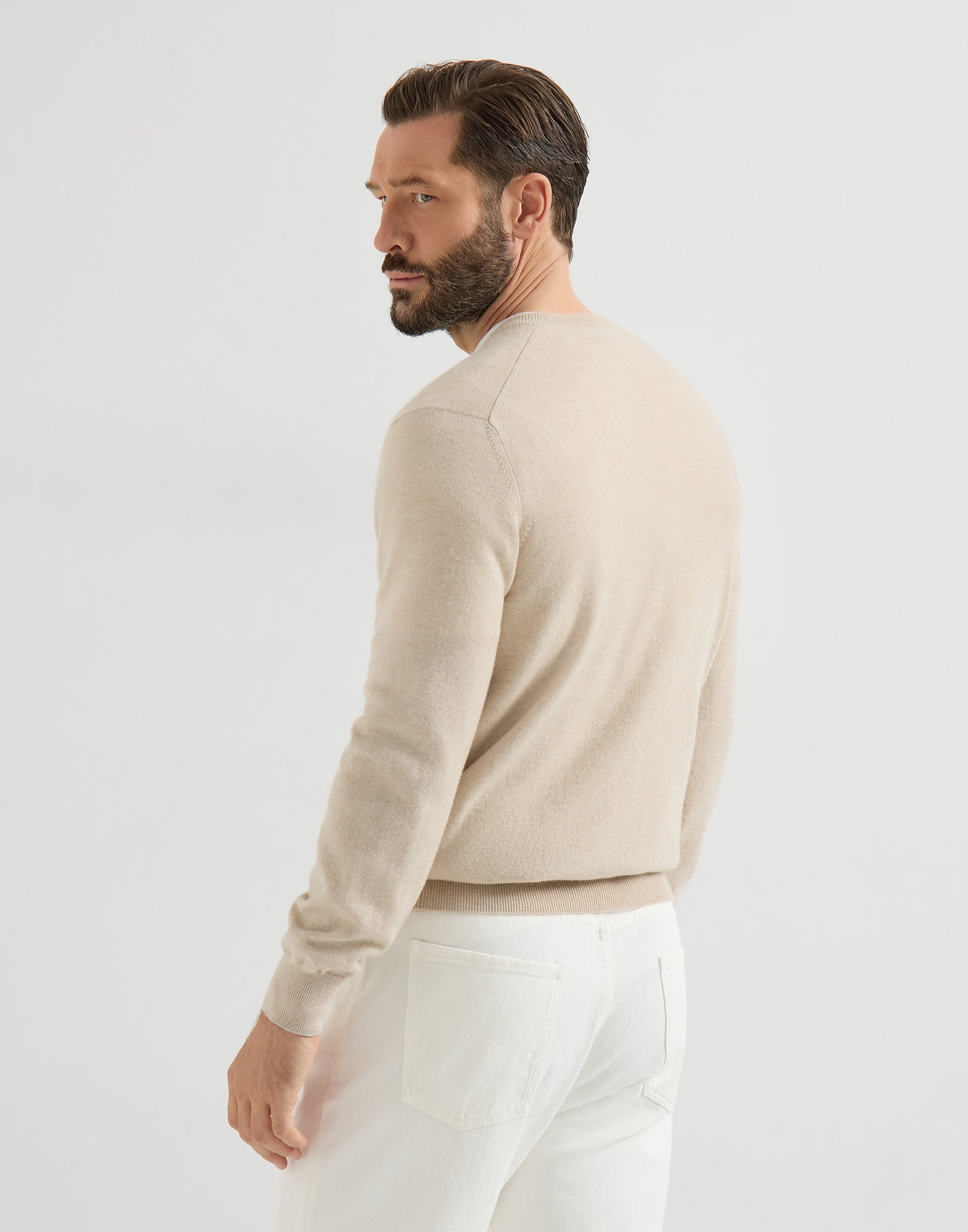 Cashmere sweater for Man in Dark Grey | Brunello Cucinelli
