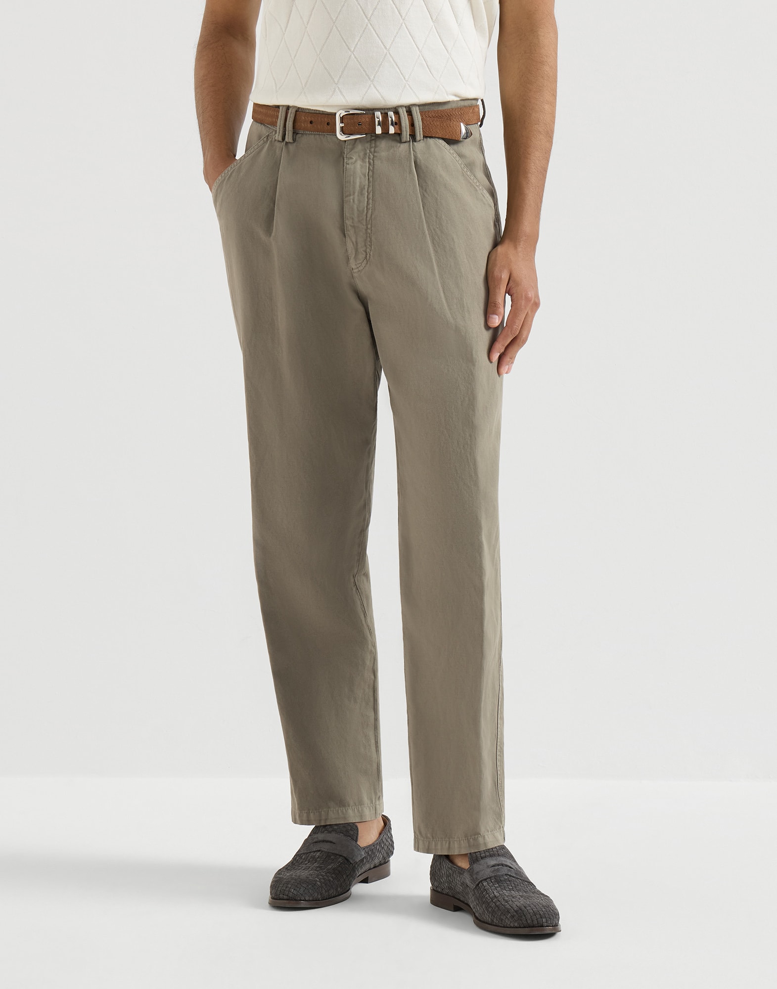 플랫 팬츠 - 정면 뷰 - 전체 화면으로 보기