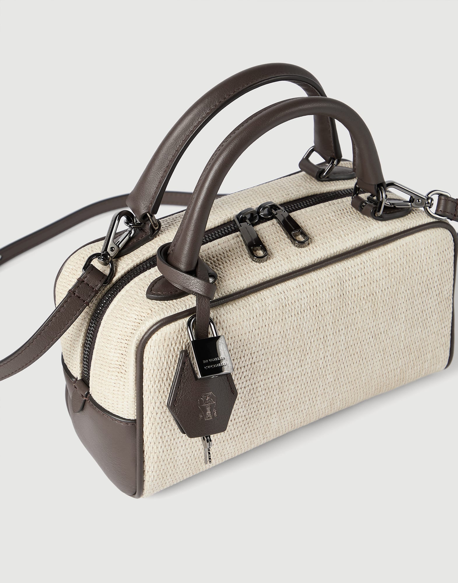 Explorer small Boston bag for Woman in Rope | Brunello Cucinelli