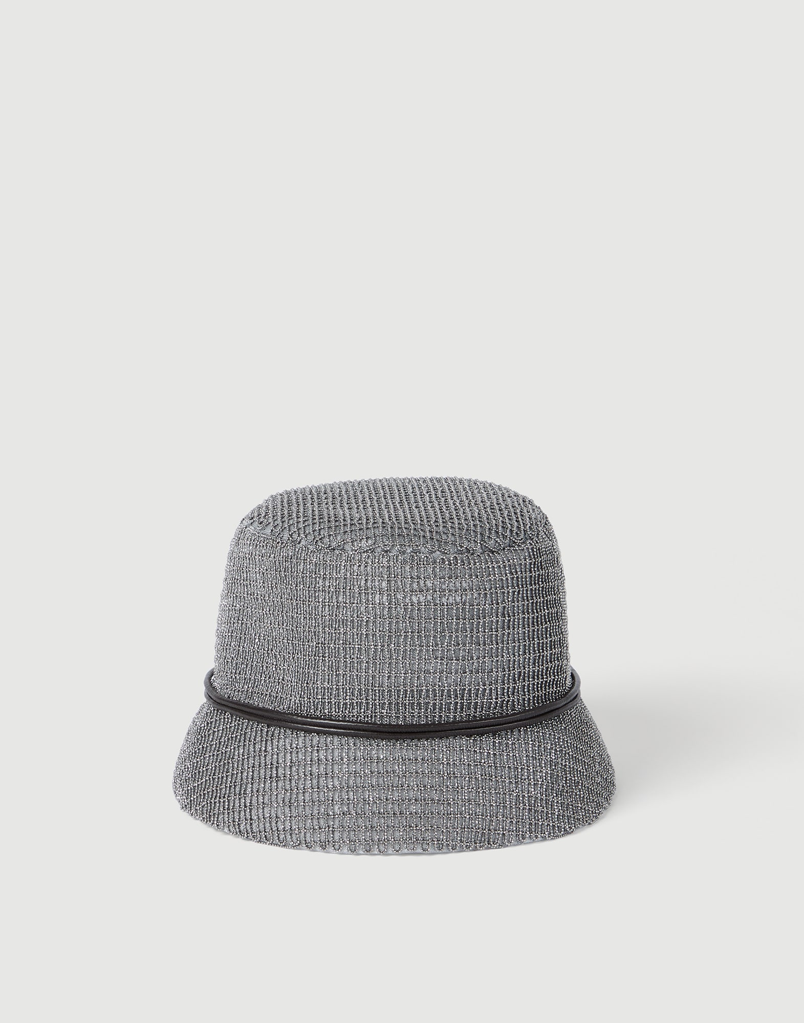 Precious bucket hat Grey Woman - Brunello Cucinelli