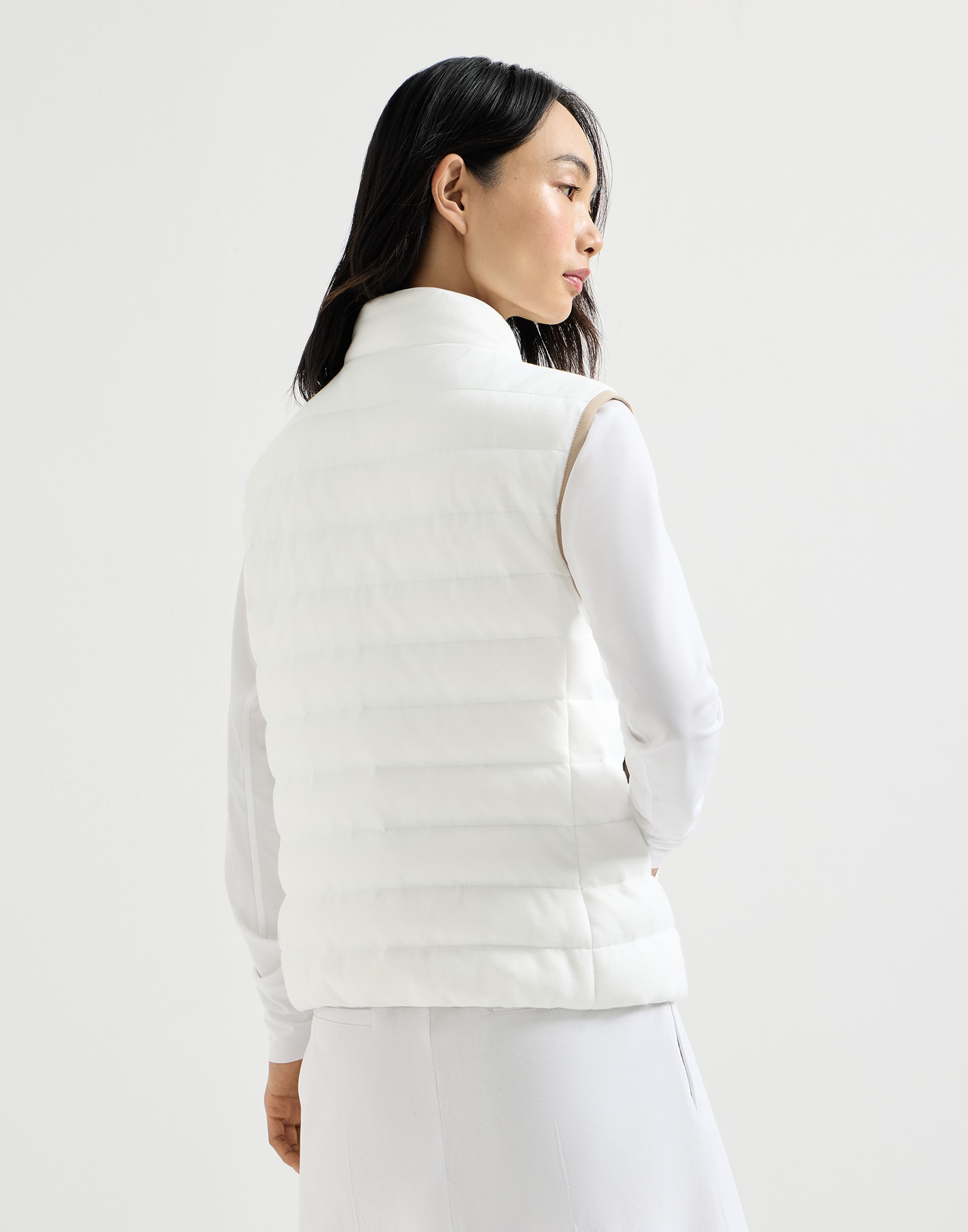 レディース 向け ホワイト ダウンベスト | Brunello Cucinelli