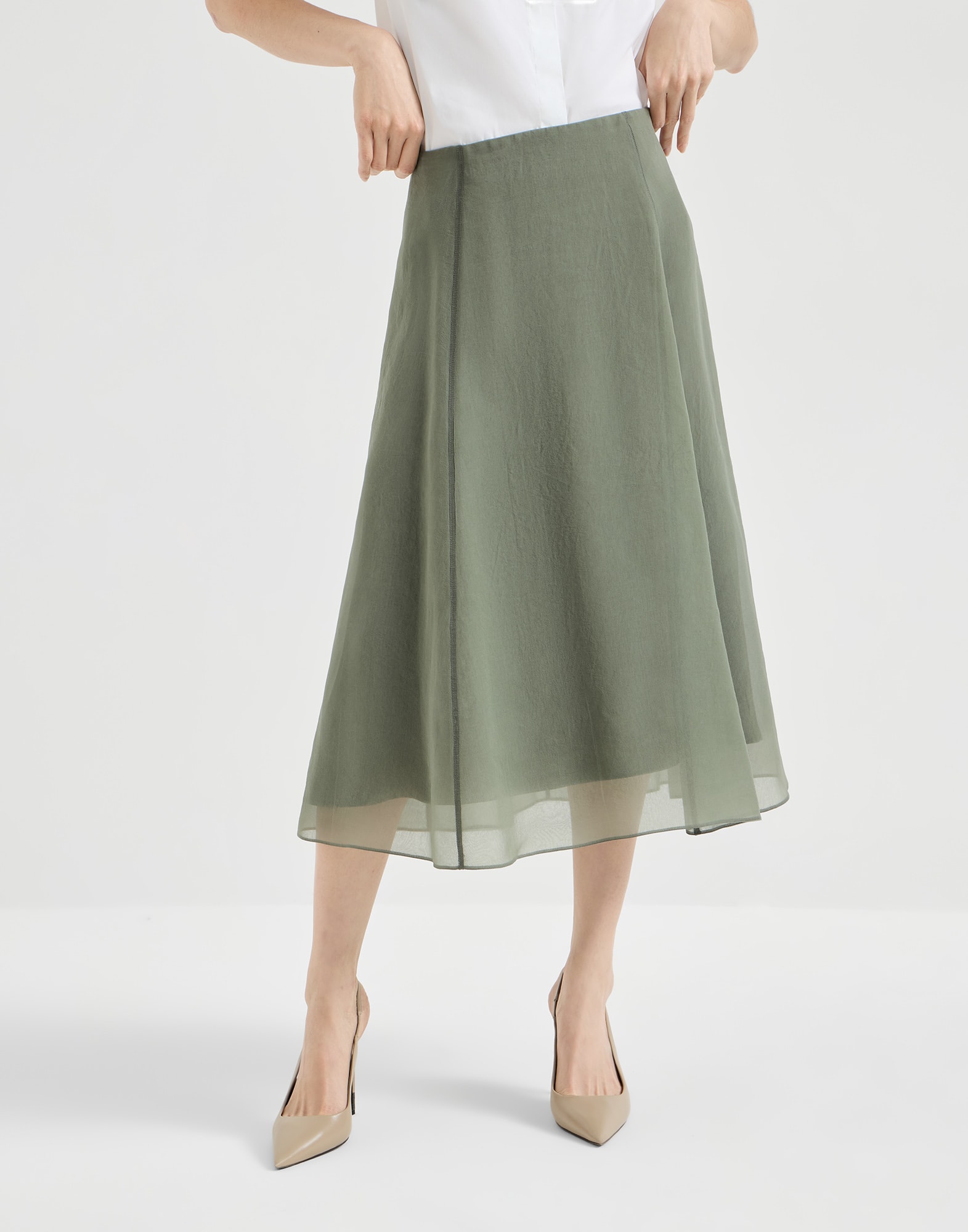 Midi Skirt - Front view - View Full Screen