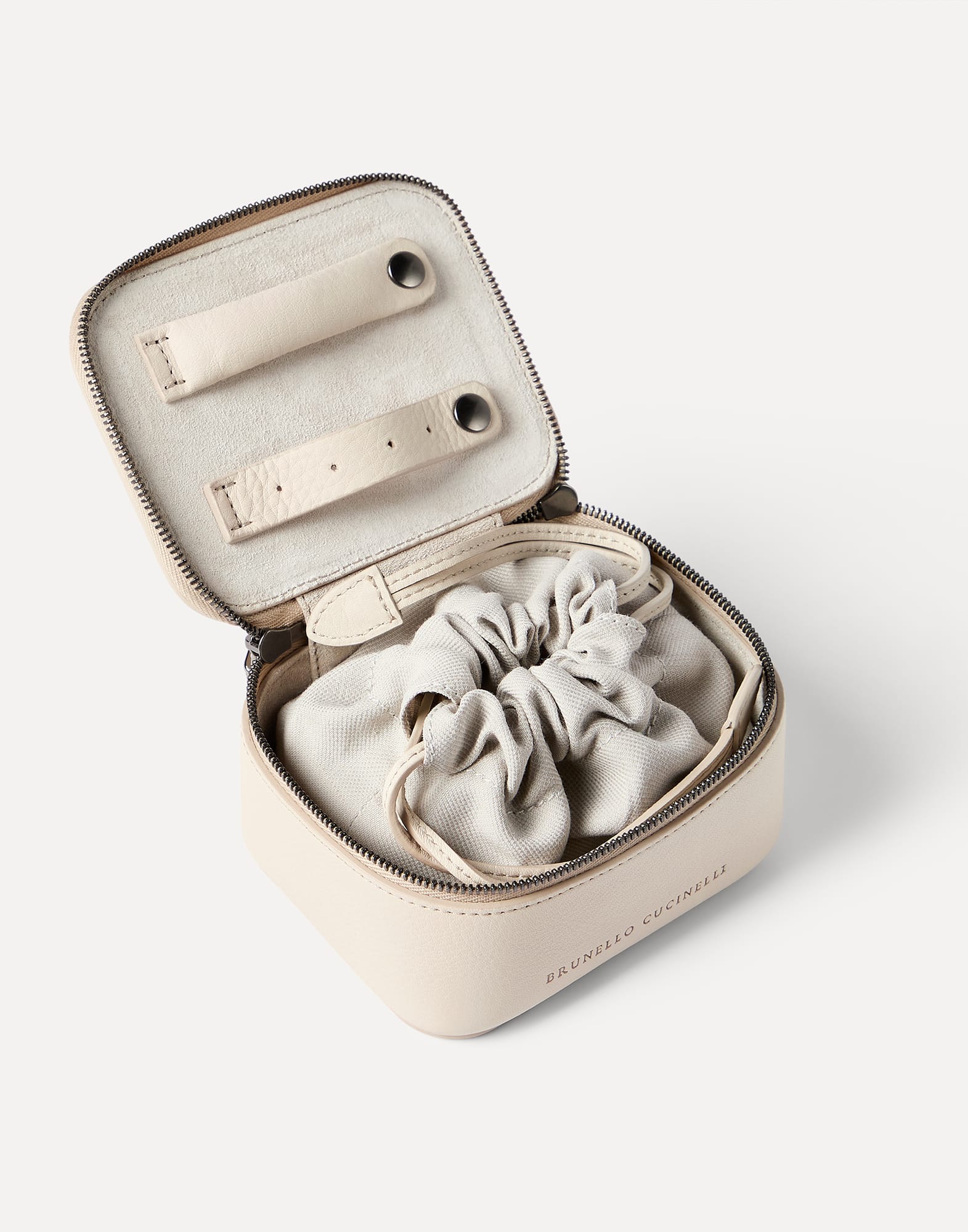Calfskin jewelry box for Woman in Firebrick | Brunello Cucinelli