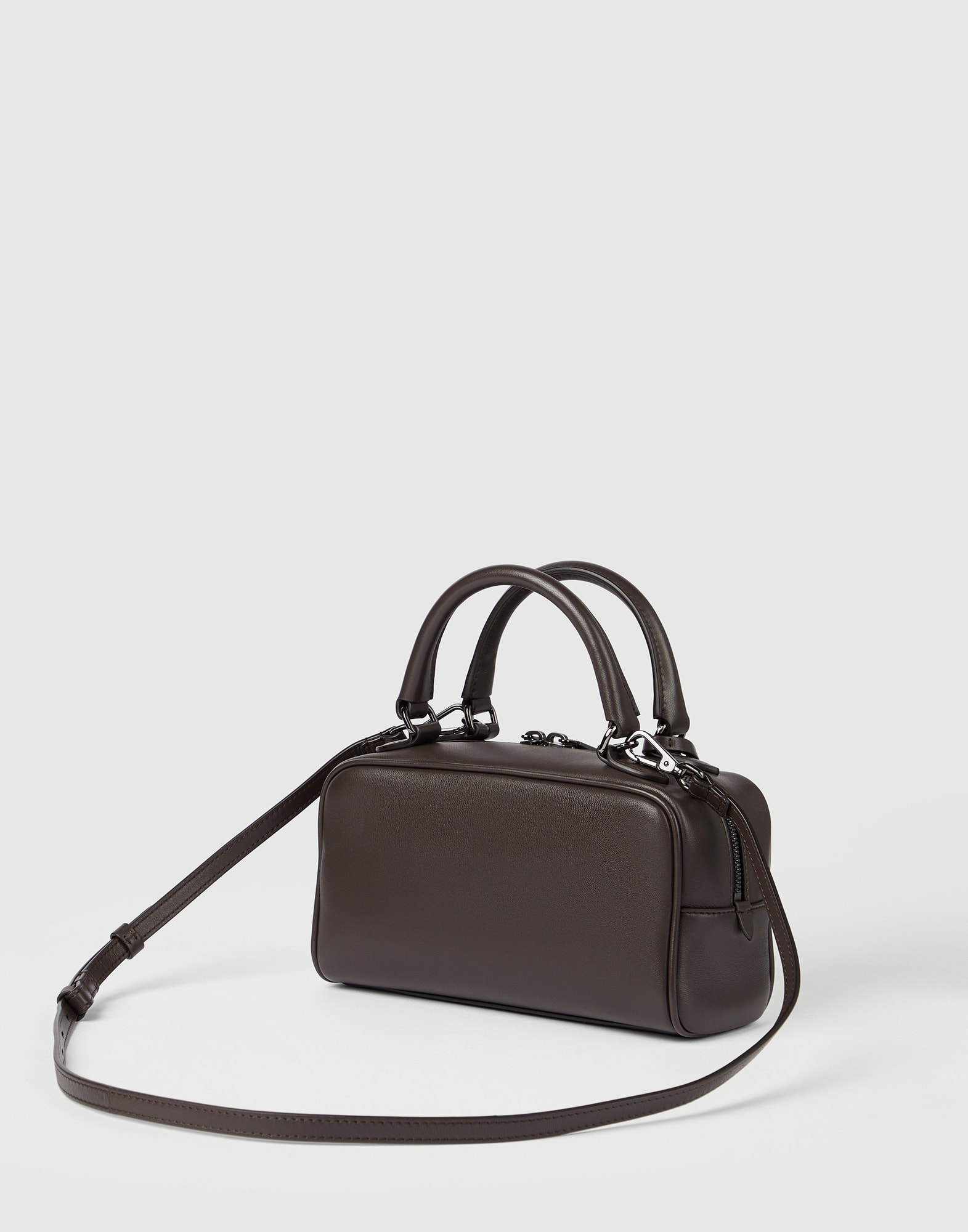 Explorer small Boston bag for Woman in Rust Brown | Brunello Cucinelli
