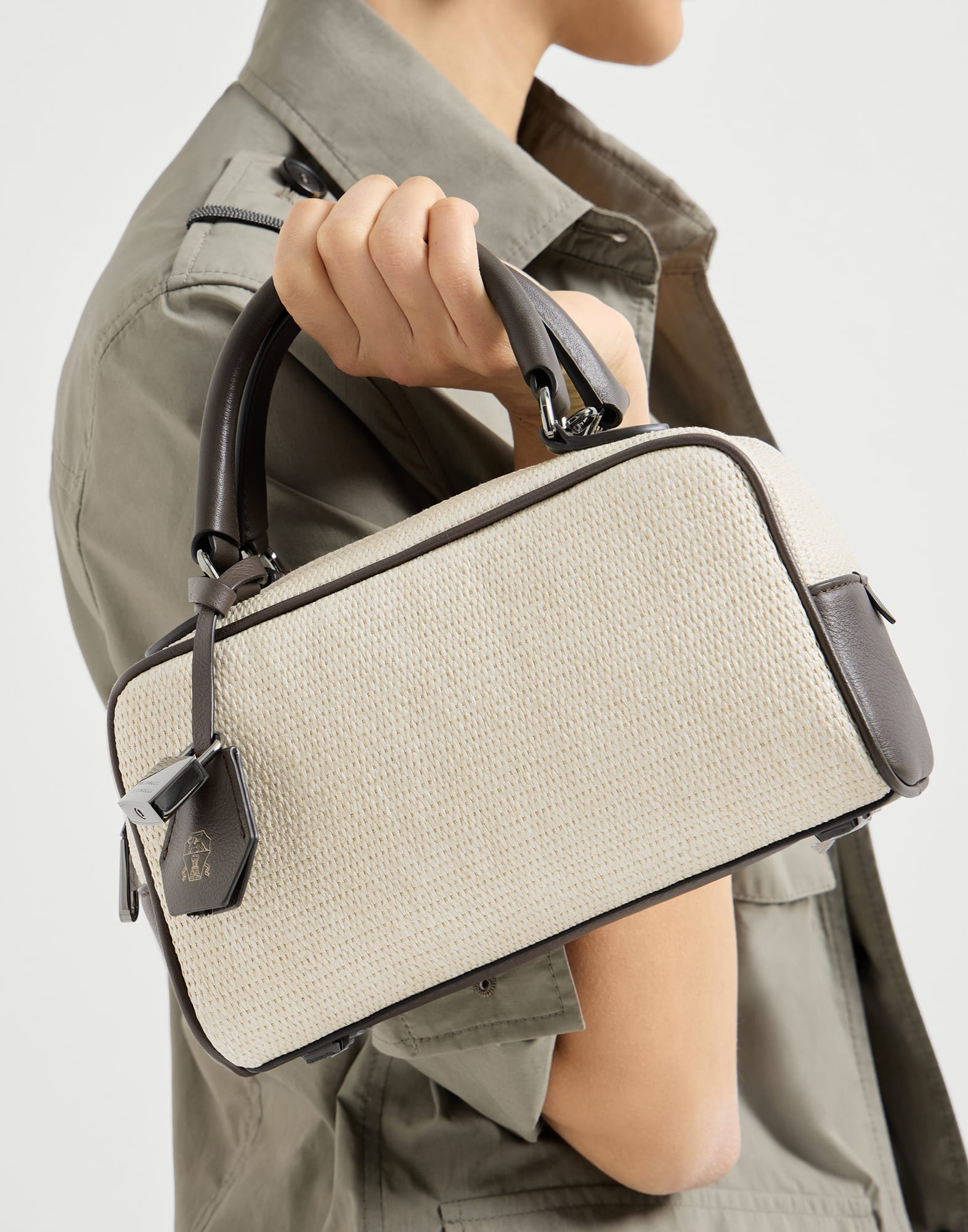 Explorer small Boston bag for Woman in Rope | Brunello Cucinelli