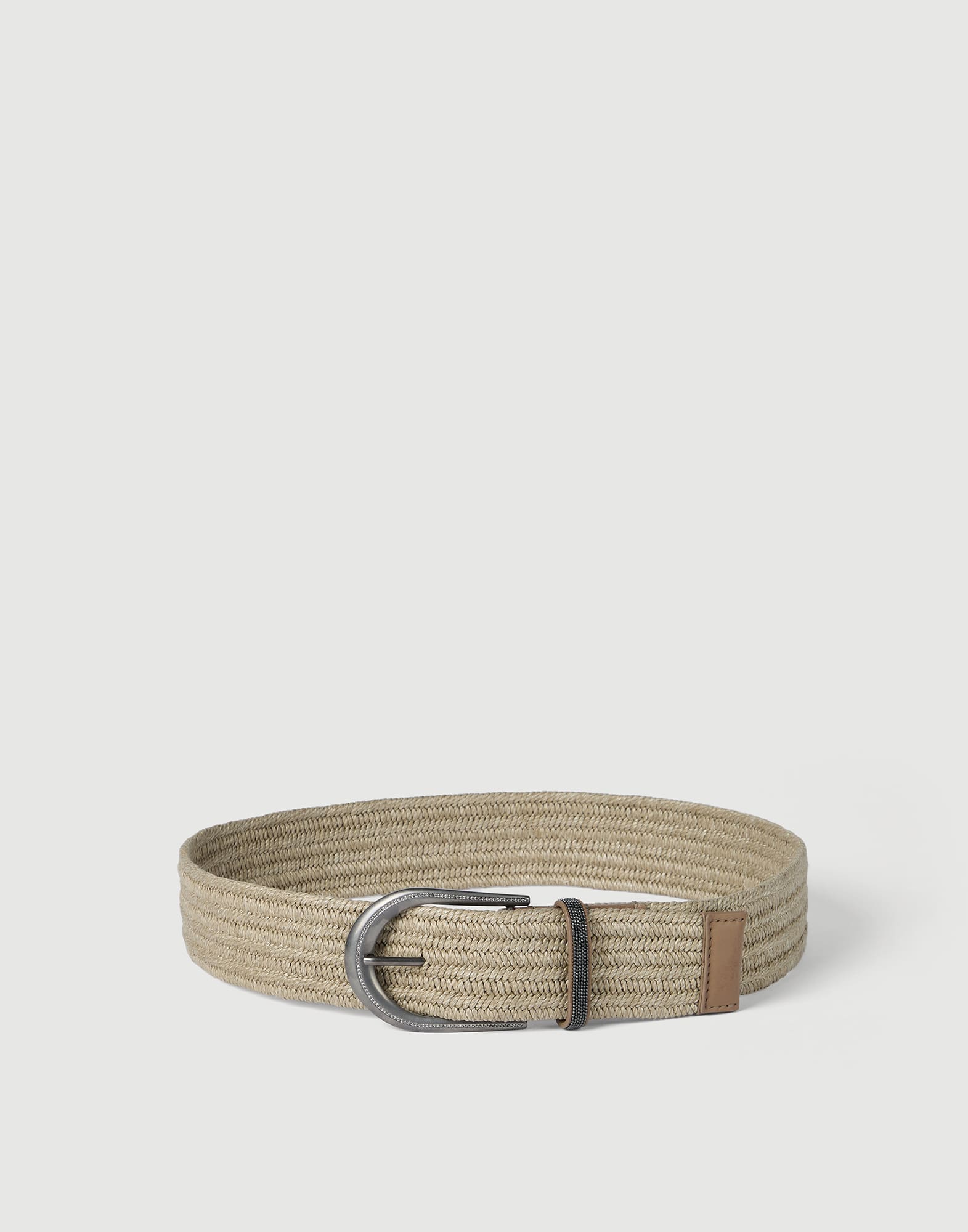 Braided belt Beige Woman - Brunello Cucinelli