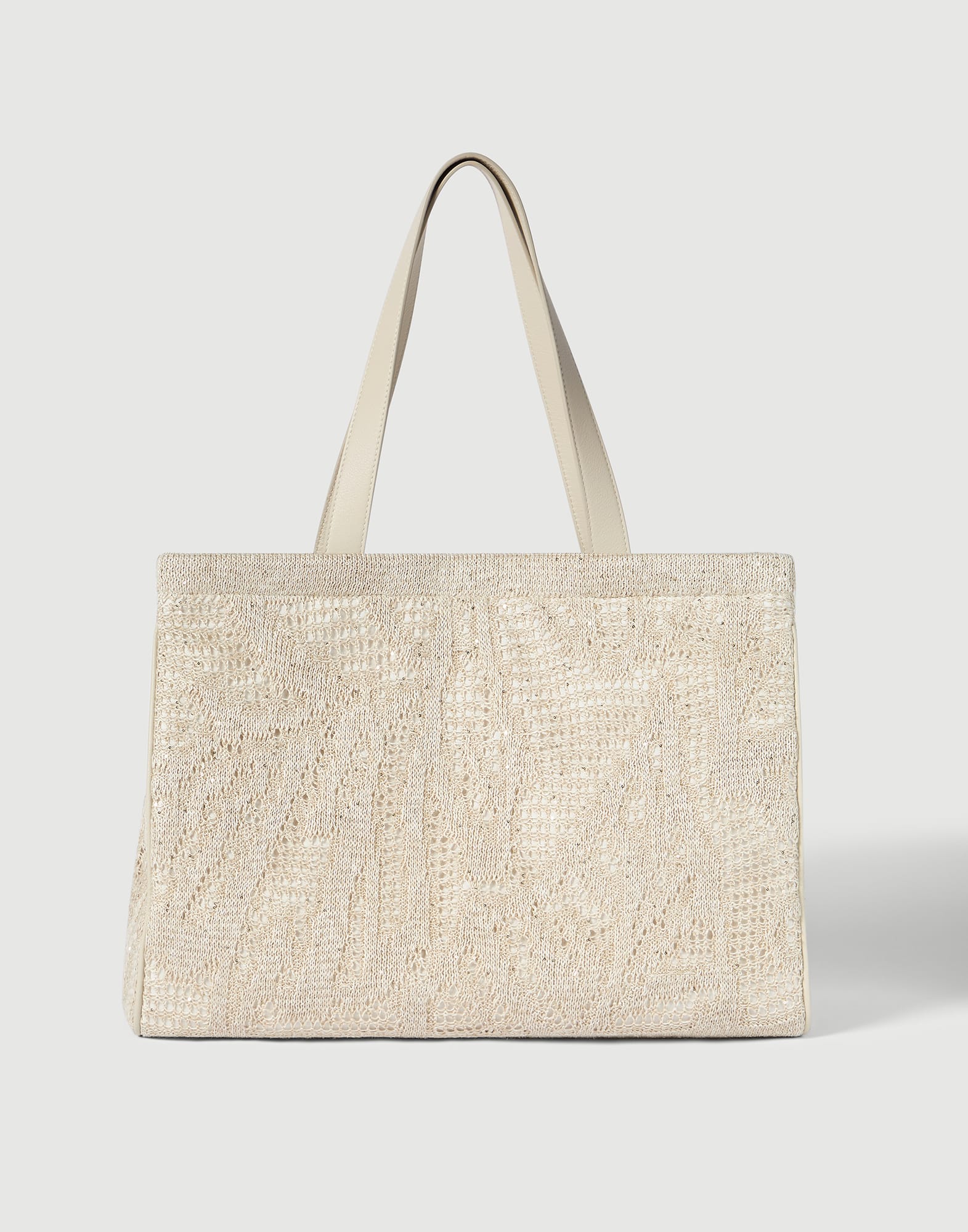 TRAUM.linokekena◇ベルギーlinen100%tote （内帆布） Dazzling water lilies tote bag for Woman in Panama | Brunello