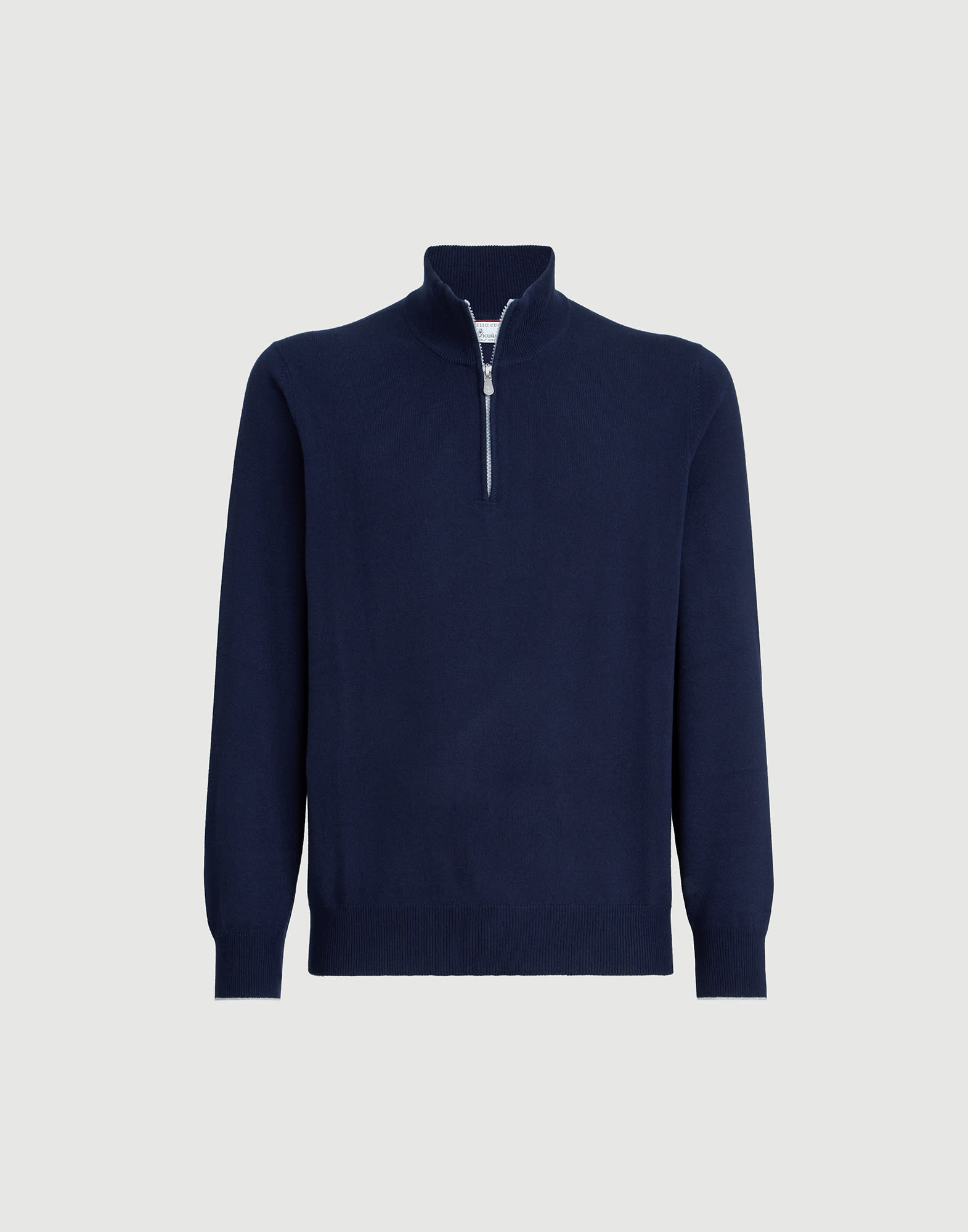 Vicuña zip-up sweater for Man in Beige | Brunello Cucinelli