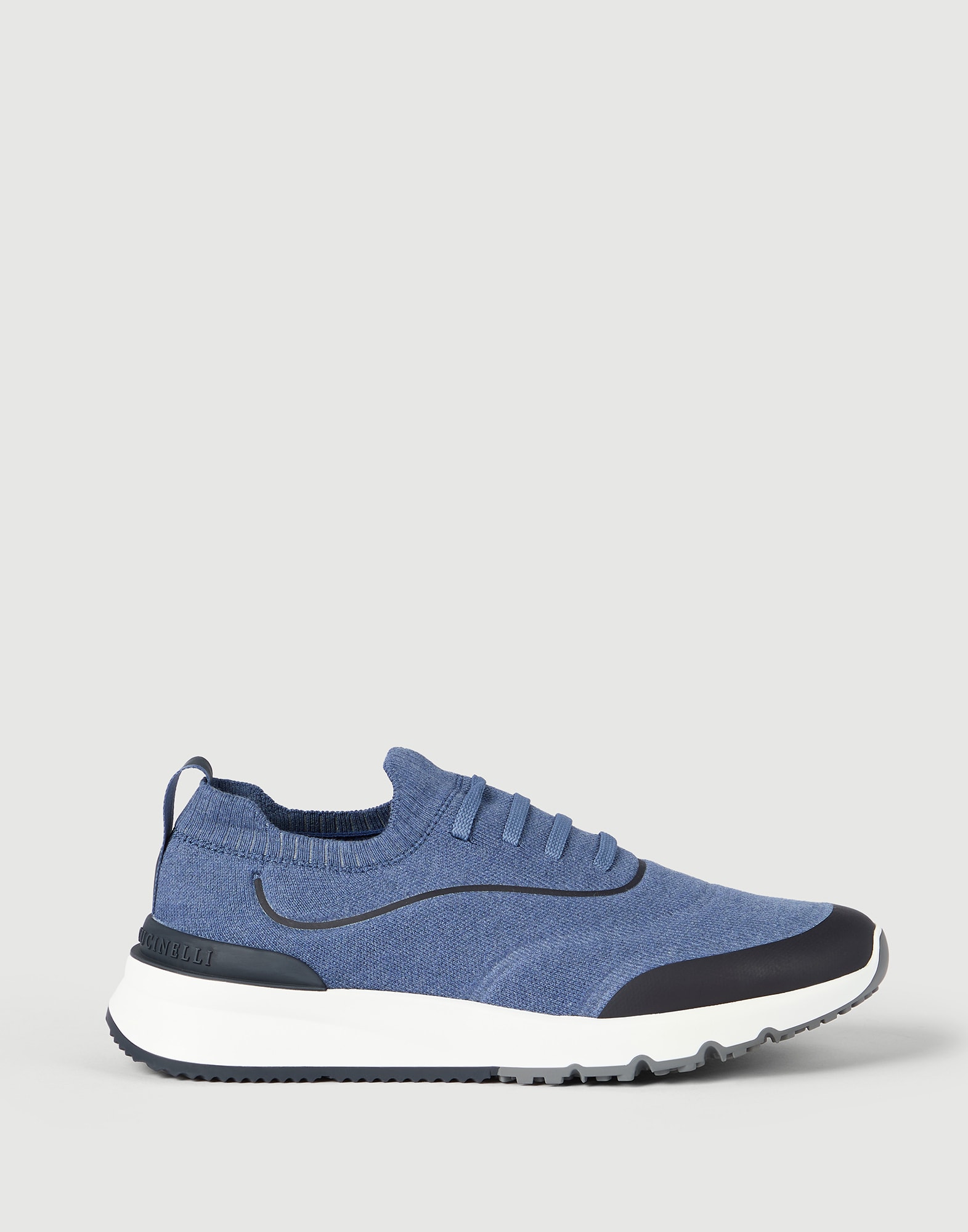 Knit runners for Man in Olive | Brunello Cucinelli