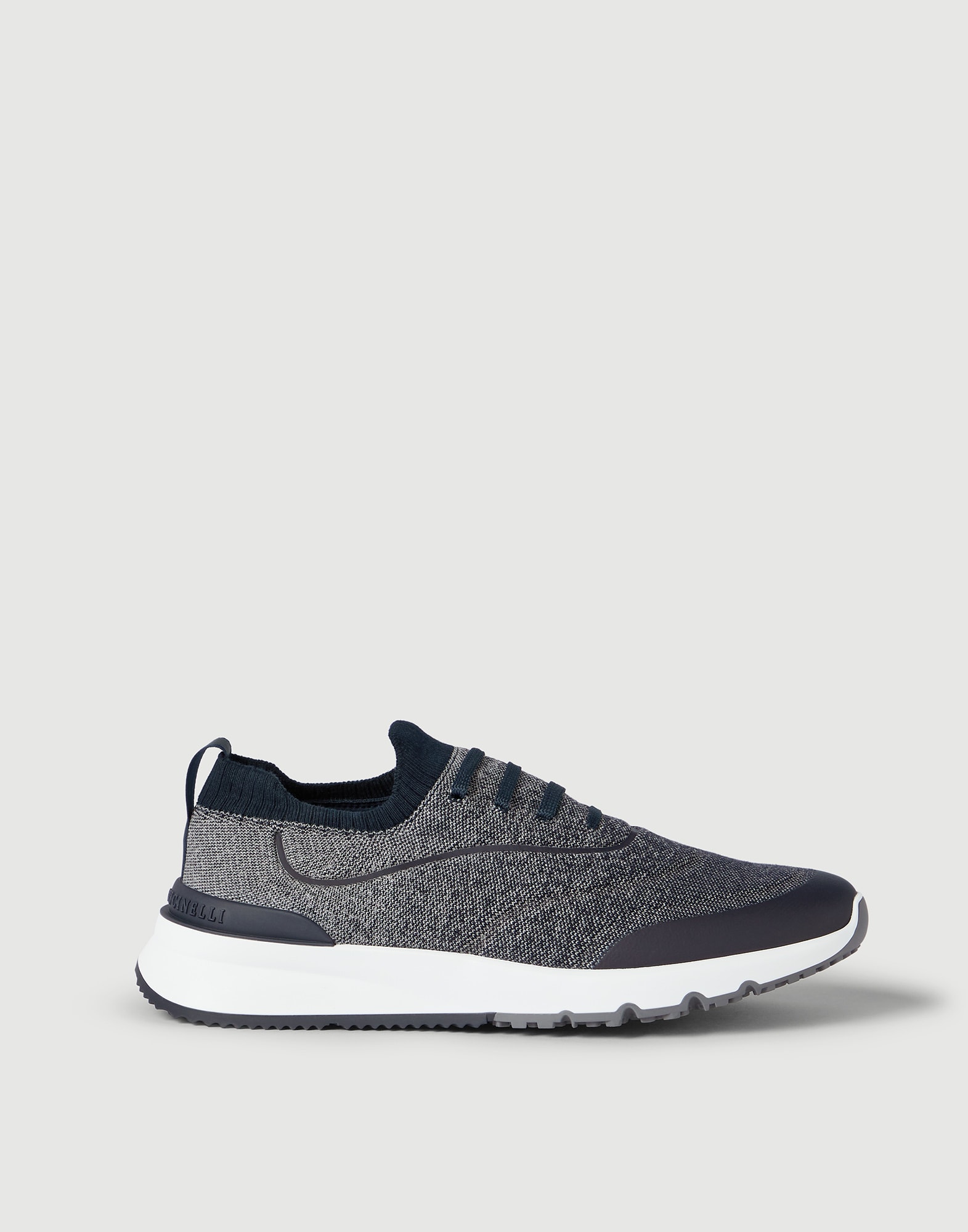 Knit runners for Man in Navy Blue | Brunello Cucinelli