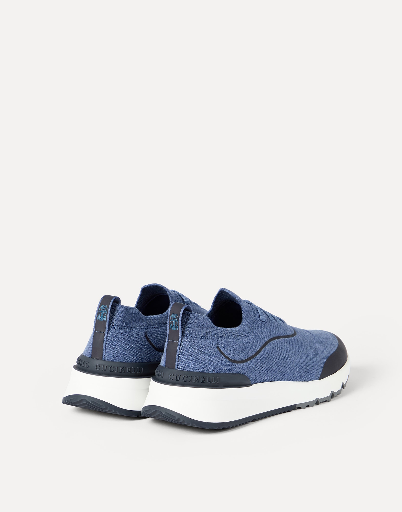 Knit runners for Man in Olive | Brunello Cucinelli