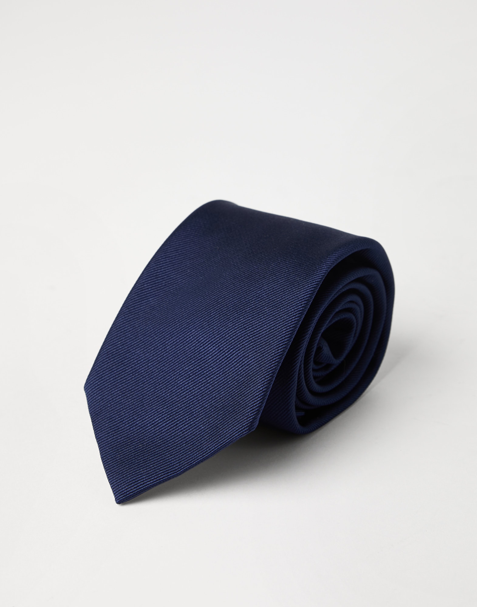 メンズ 向け ブルー シルクツイル ネクタイ | Brunello Cucinelli