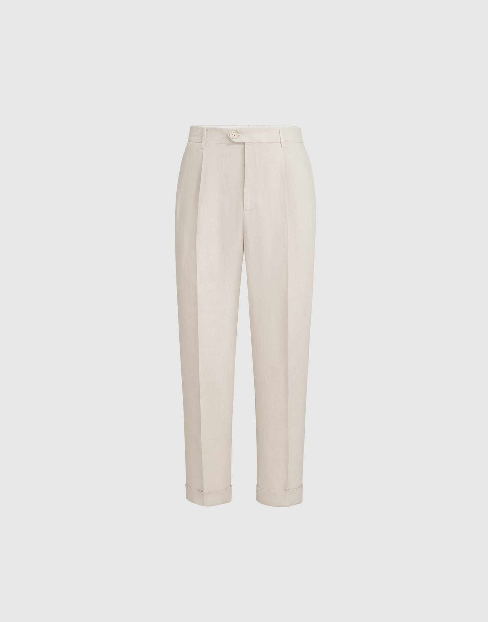 Gabardine garment dyed trousers for Man in Snow | Brunello Cucinelli