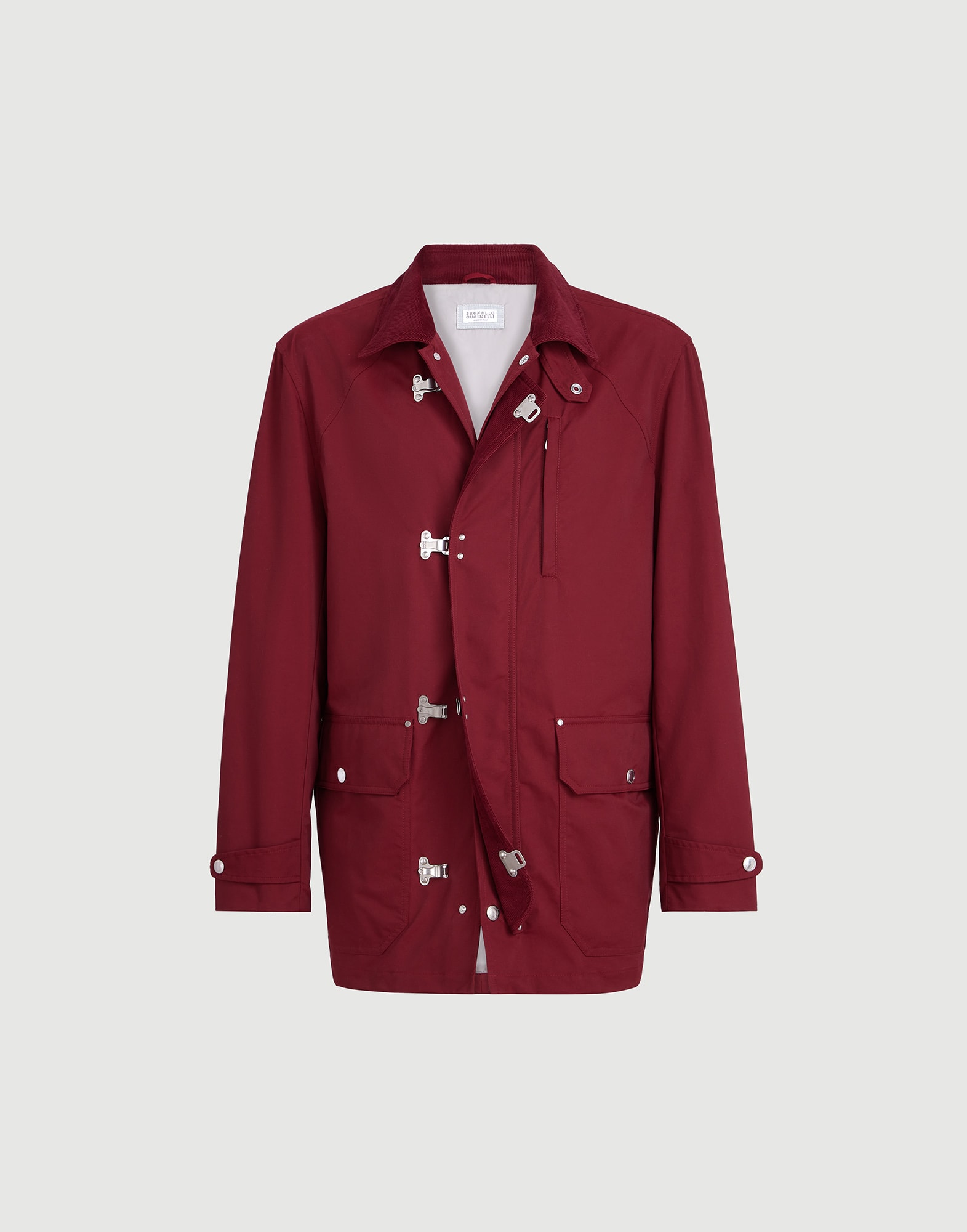 Water-resistant outerwear for Man in Blue | Brunello Cucinelli