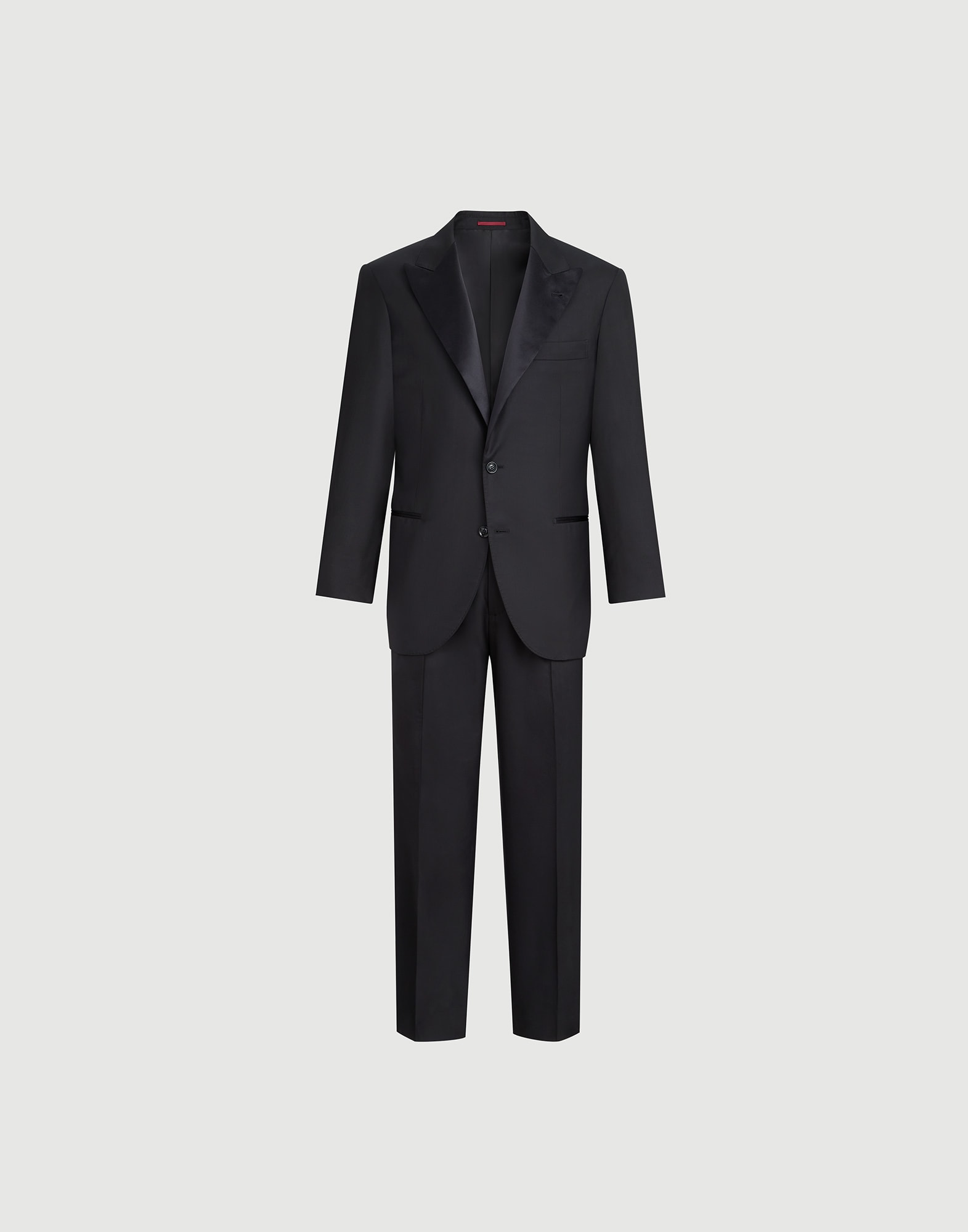 メンズ 向け ブラック ピークドラペル タキシード | Brunello Cucinelli