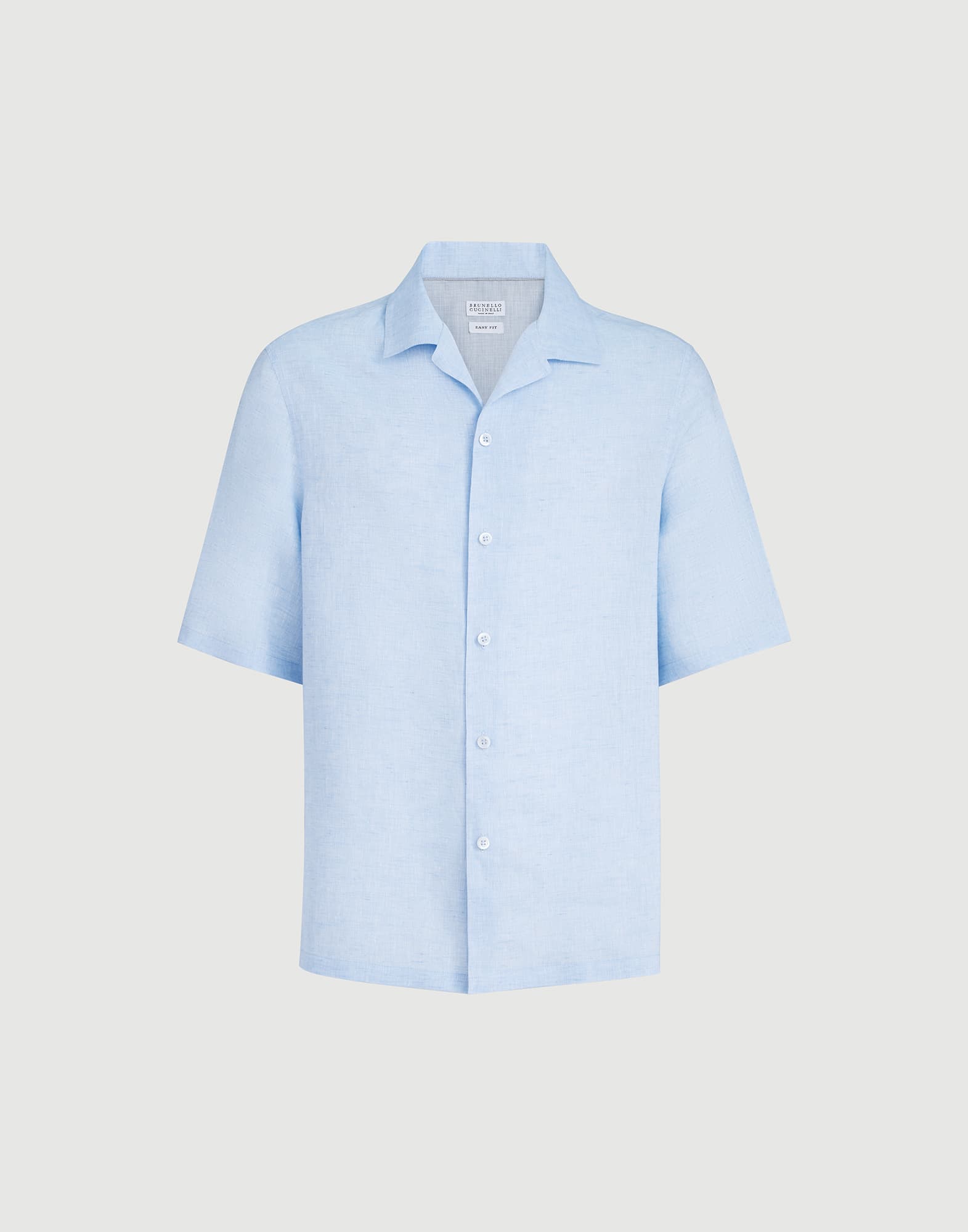 Short sleeve shirt for Man in Apricot | Brunello Cucinelli