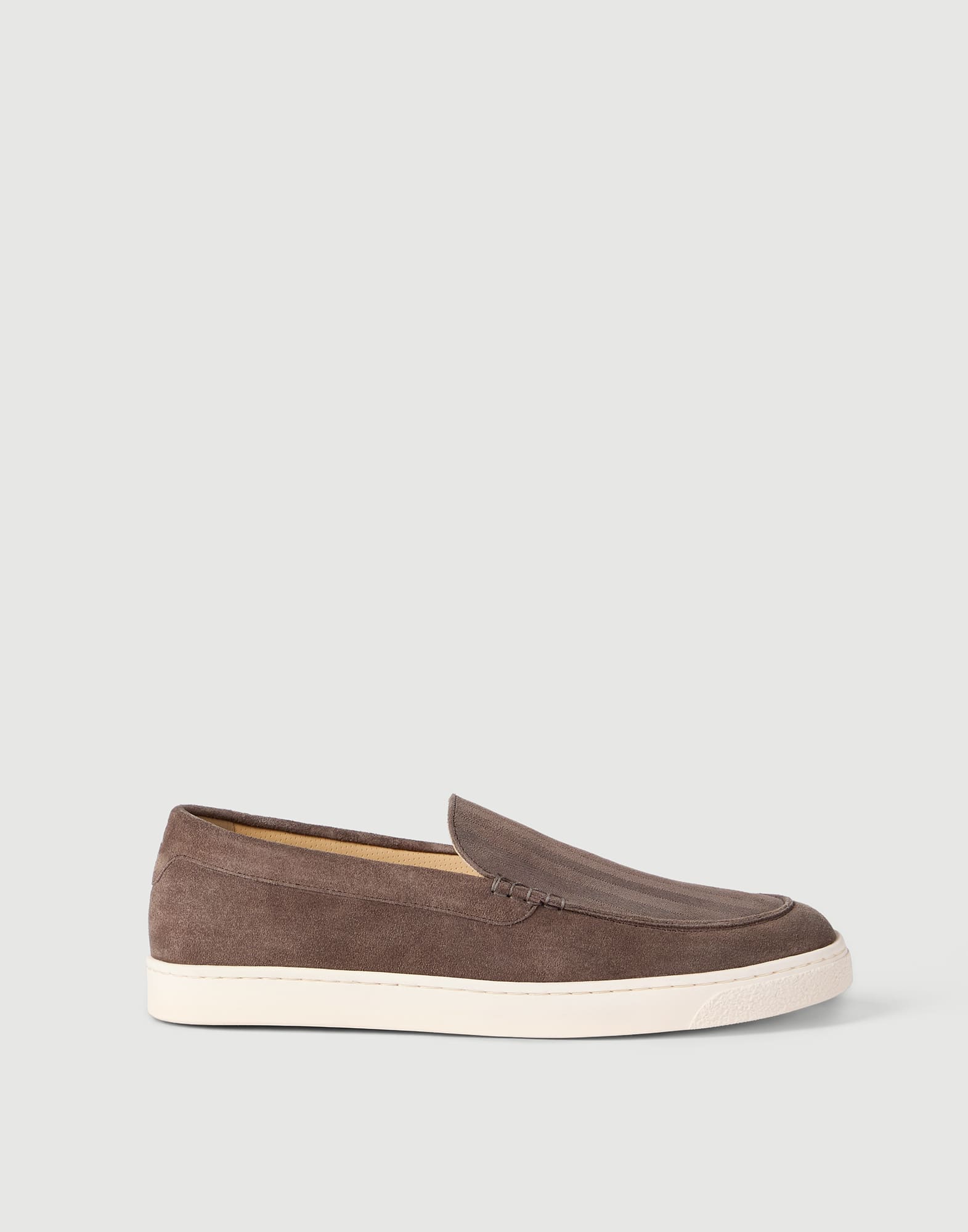 BRUNELLO CUCINELLI スエード ローファー Suede loafers for Man in Brown | Brunello Cucinelli