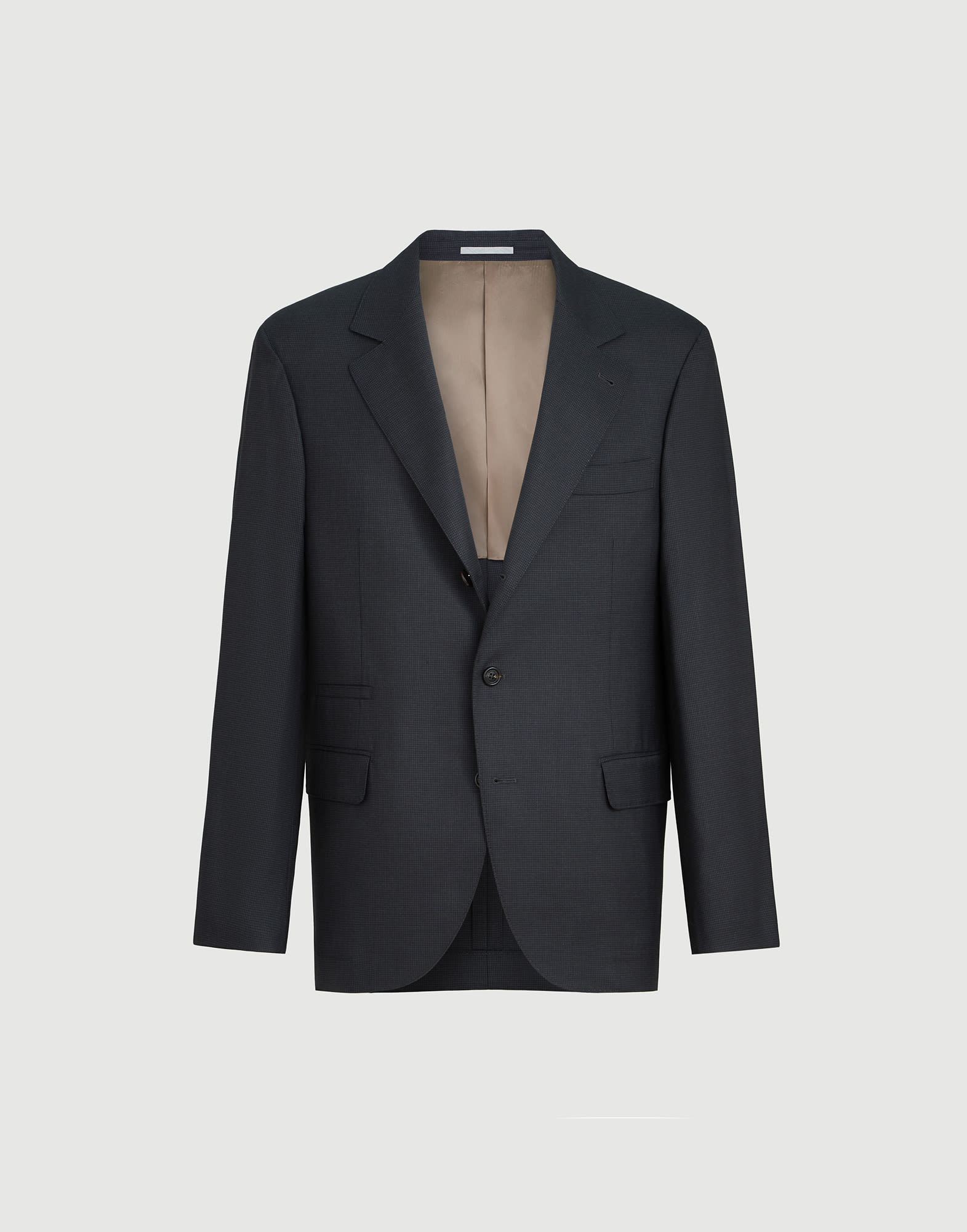 Houndstooth blazer for Man in Navy Blue | Brunello Cucinelli