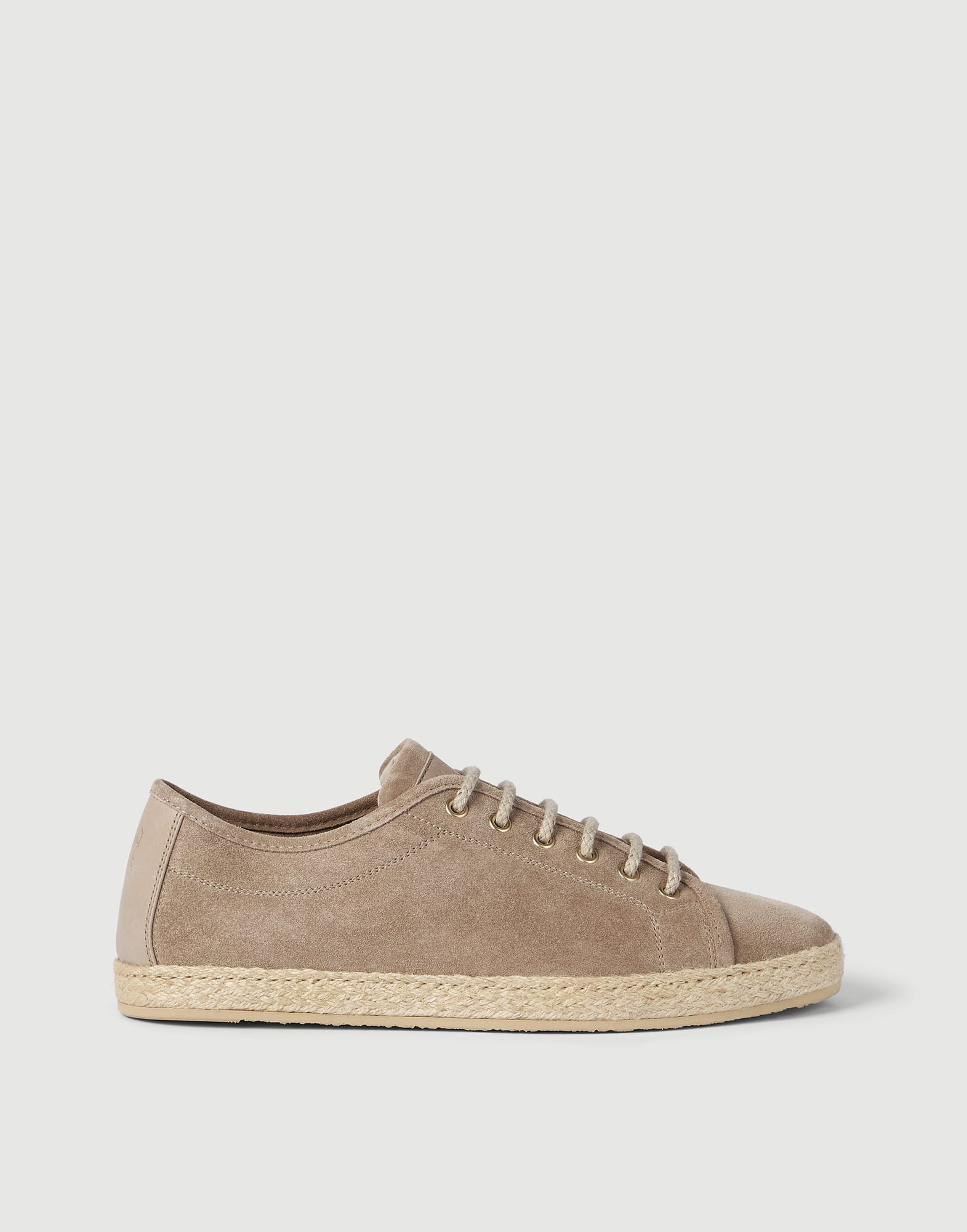 Reversed calfskin Derbies for Man in Avio Blue | Brunello Cucinelli