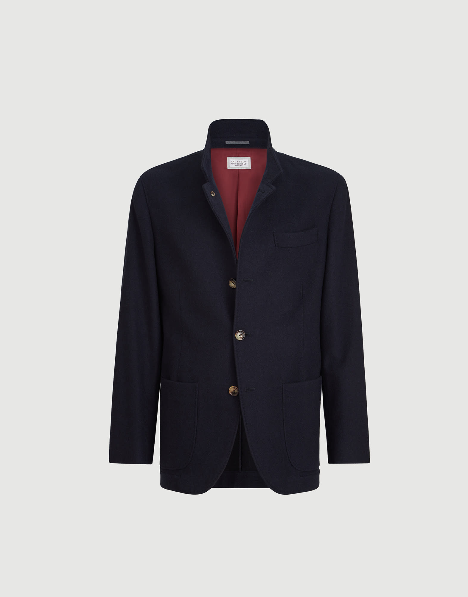 Blazer-style outerwear for Man in Sand | Brunello Cucinelli