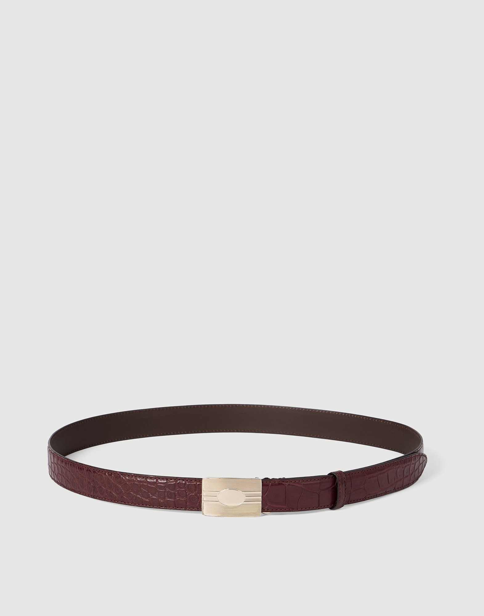 Ceinture en alligator Amarone Homme - Brunello Cucinelli
