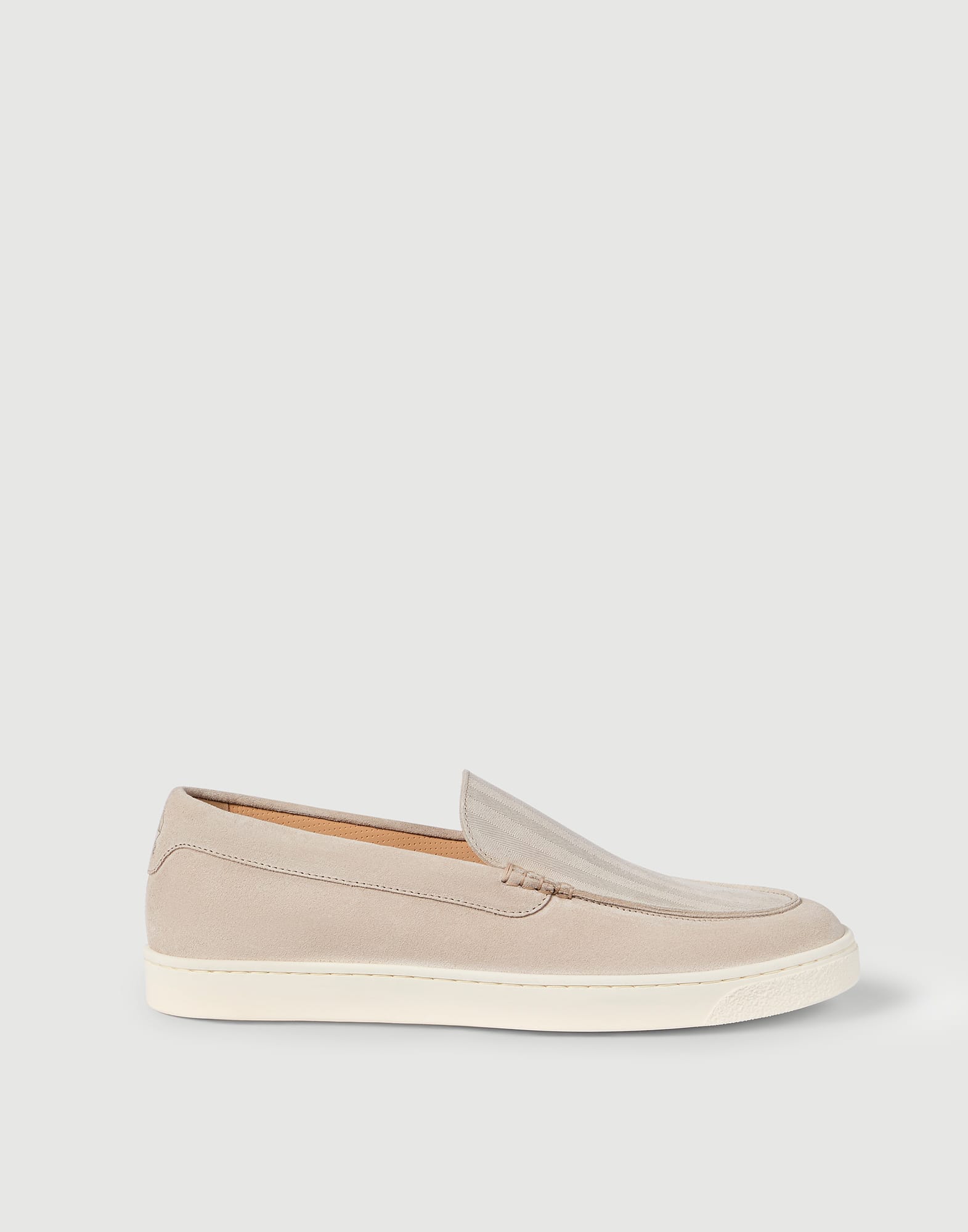 メンズ 向け ヘーゼルナッツ スエードローファー | Brunello Cucinelli