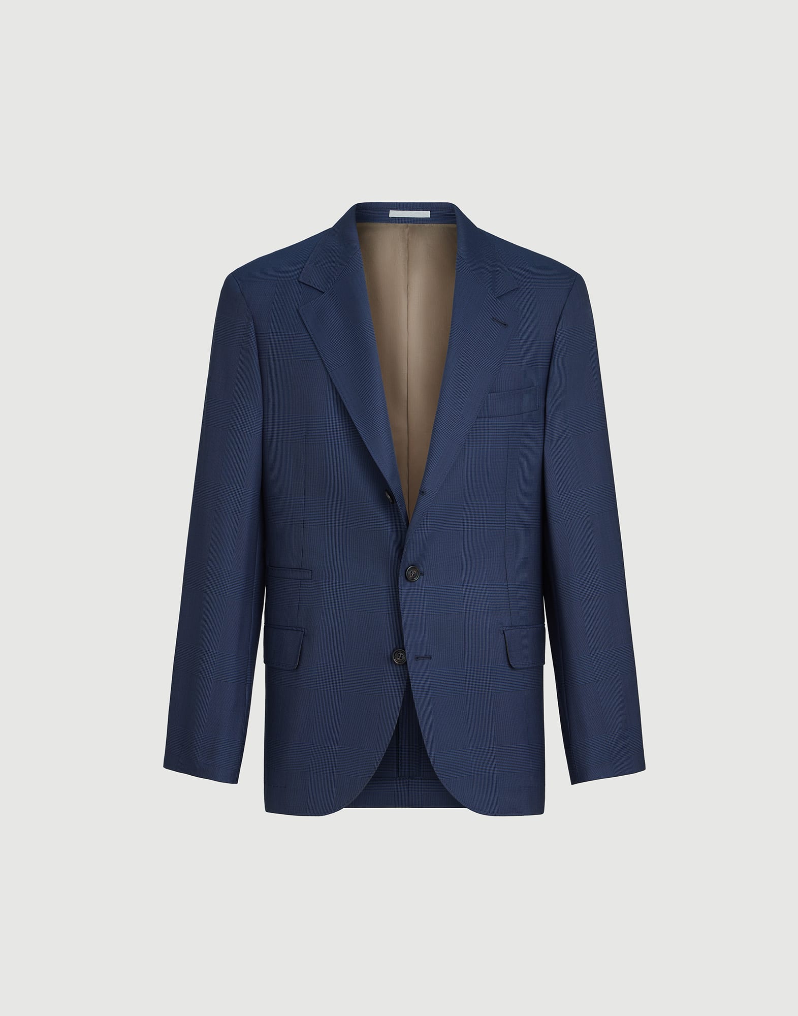Prince of Wales blazer for Man in Grey | Brunello Cucinelli