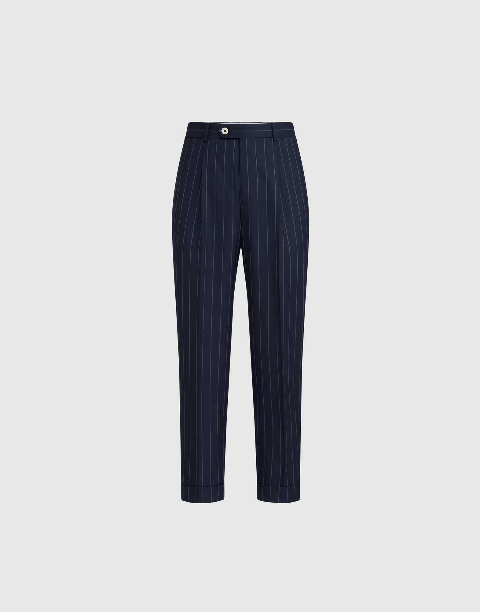 メンズ 向け ブルー バージンウール トラウザーズ | Brunello Cucinelli