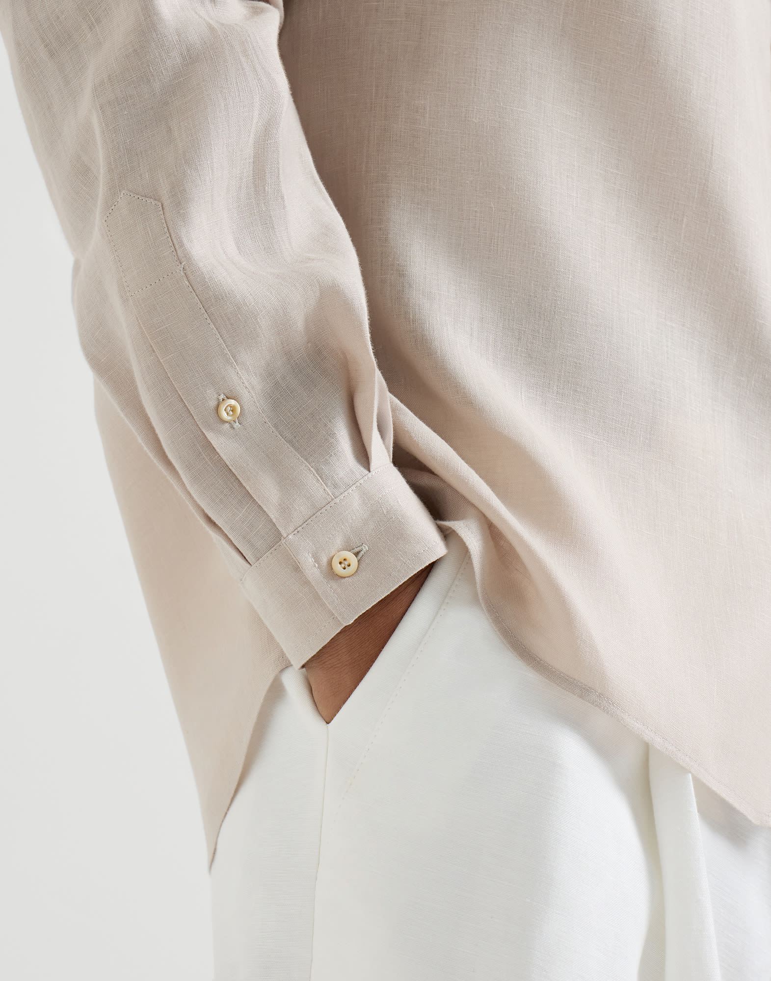 メンズ 向け ユタ リネンシャツ | Brunello Cucinelli