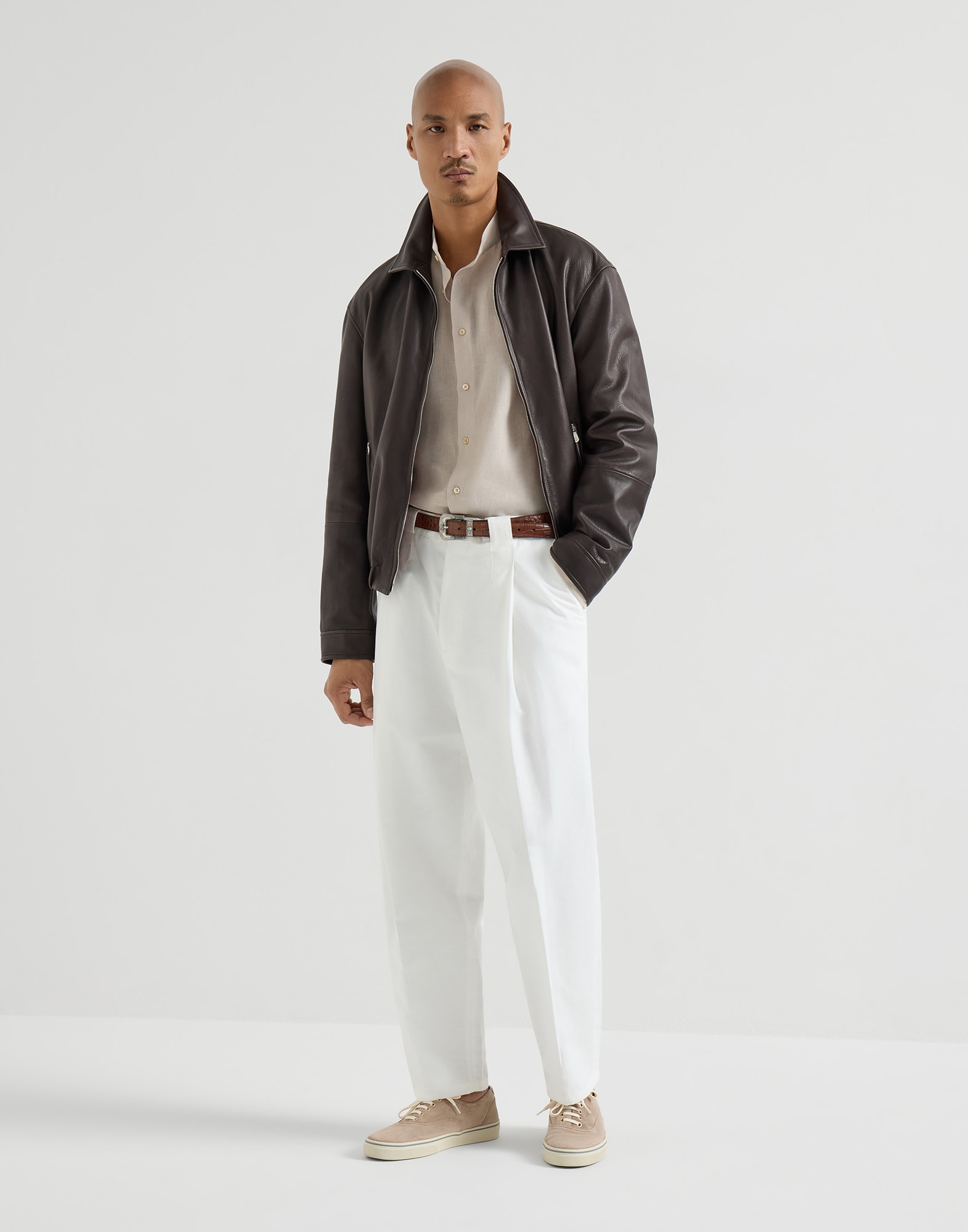 メンズ 向け ユタ リネンシャツ | Brunello Cucinelli