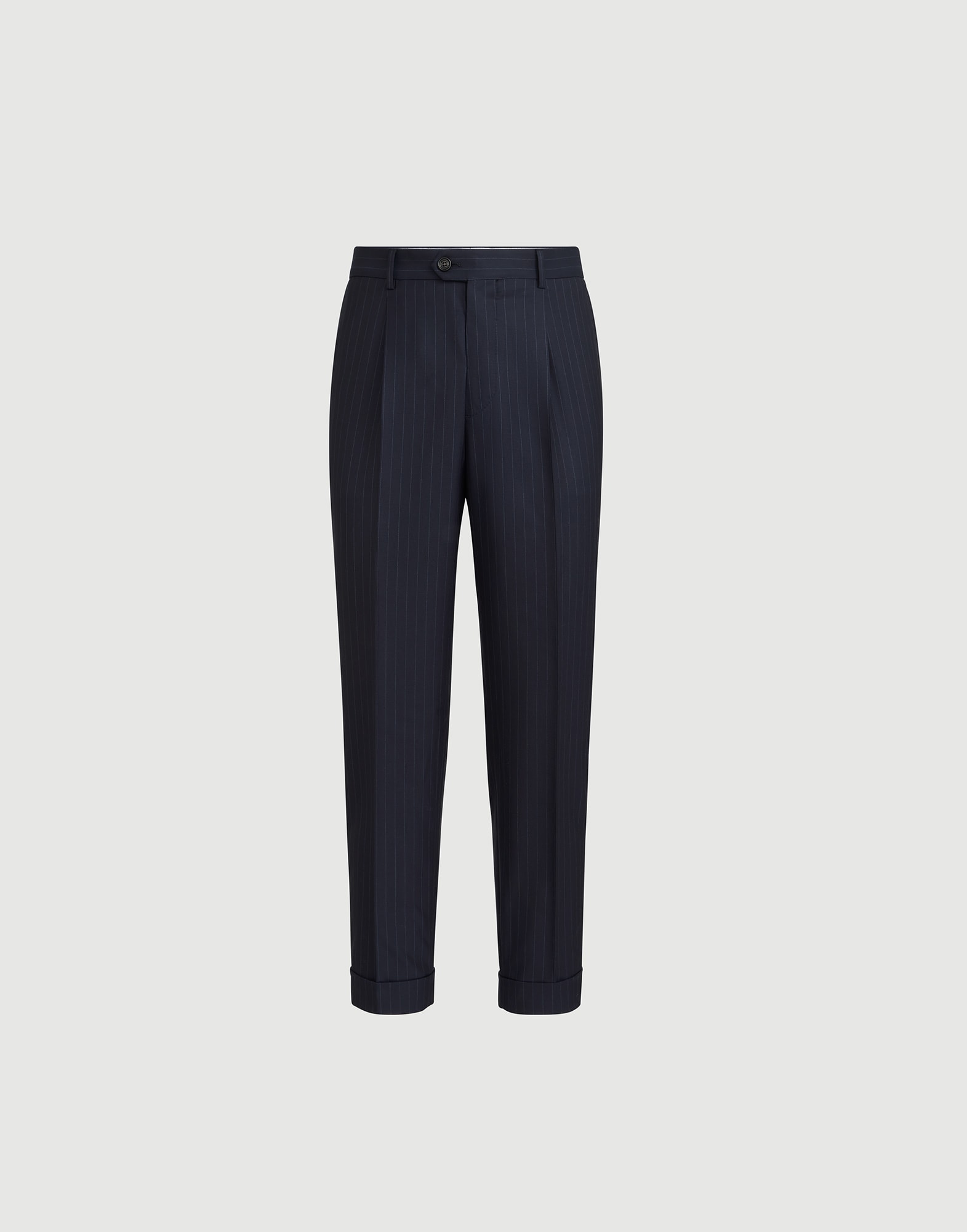 最高級 BRUNELLO CUCINELLI スラックスパンツ size 48 Leisure fit trousers with pleats for Man in Navy Blue | Brunello