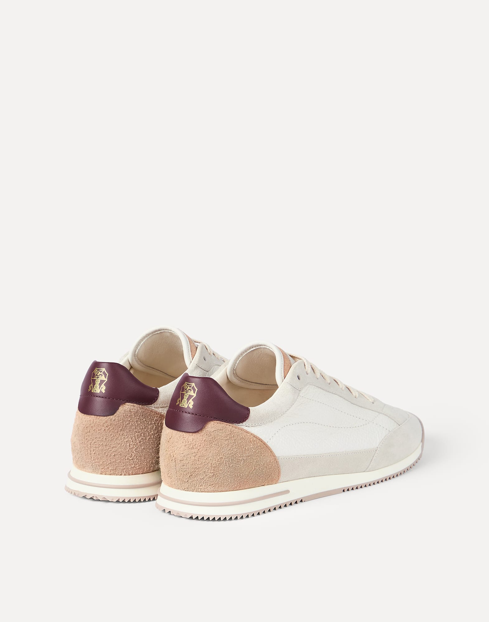 Deerskin and suede sneakers for Man in Panama | Brunello Cucinelli