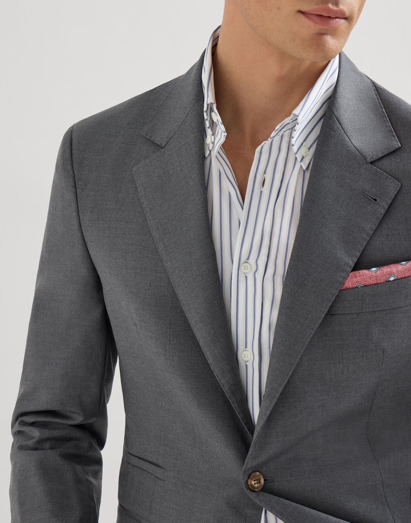 Super 150s virgin wool four season batavia twill blazer for Man in