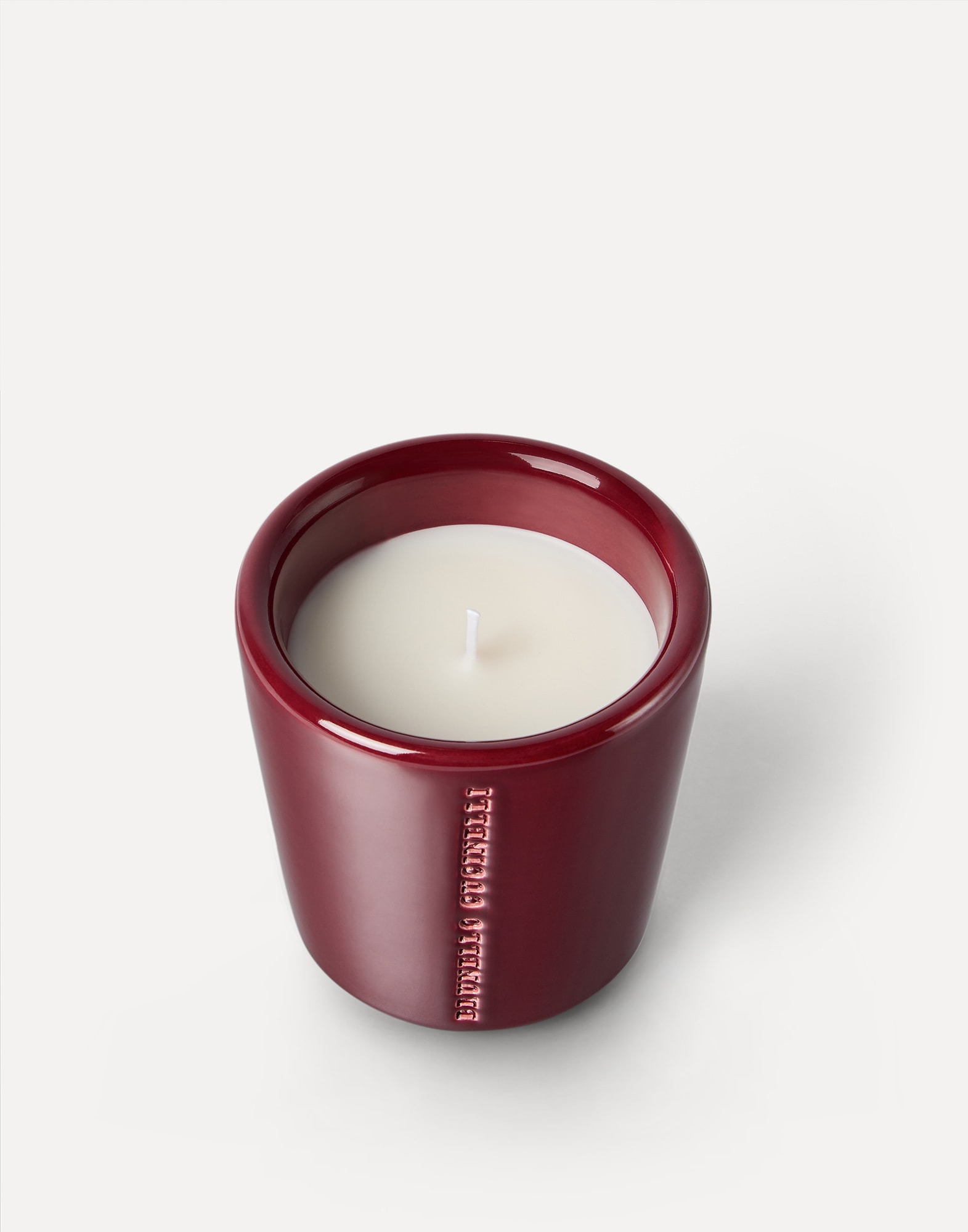 Candle in craquelée vessel in White | Lifestyle | Brunello Cucinelli